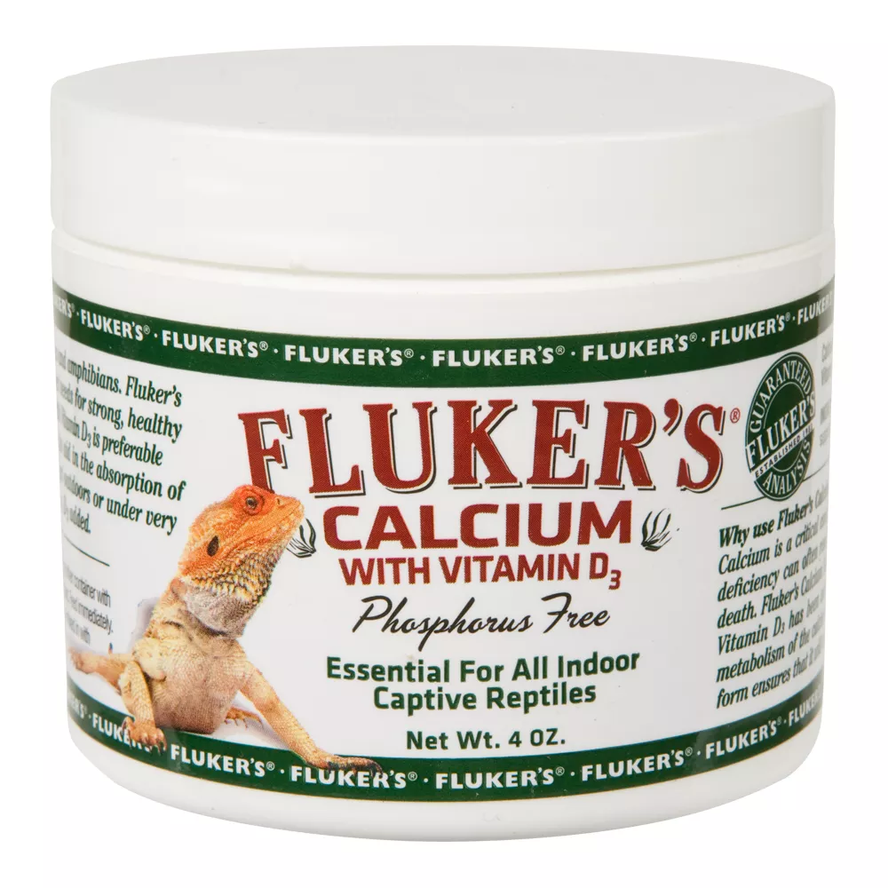 Fluker's® Phosphorous Free Calcium with Vitamin D3 Indoor Reptile Supplement