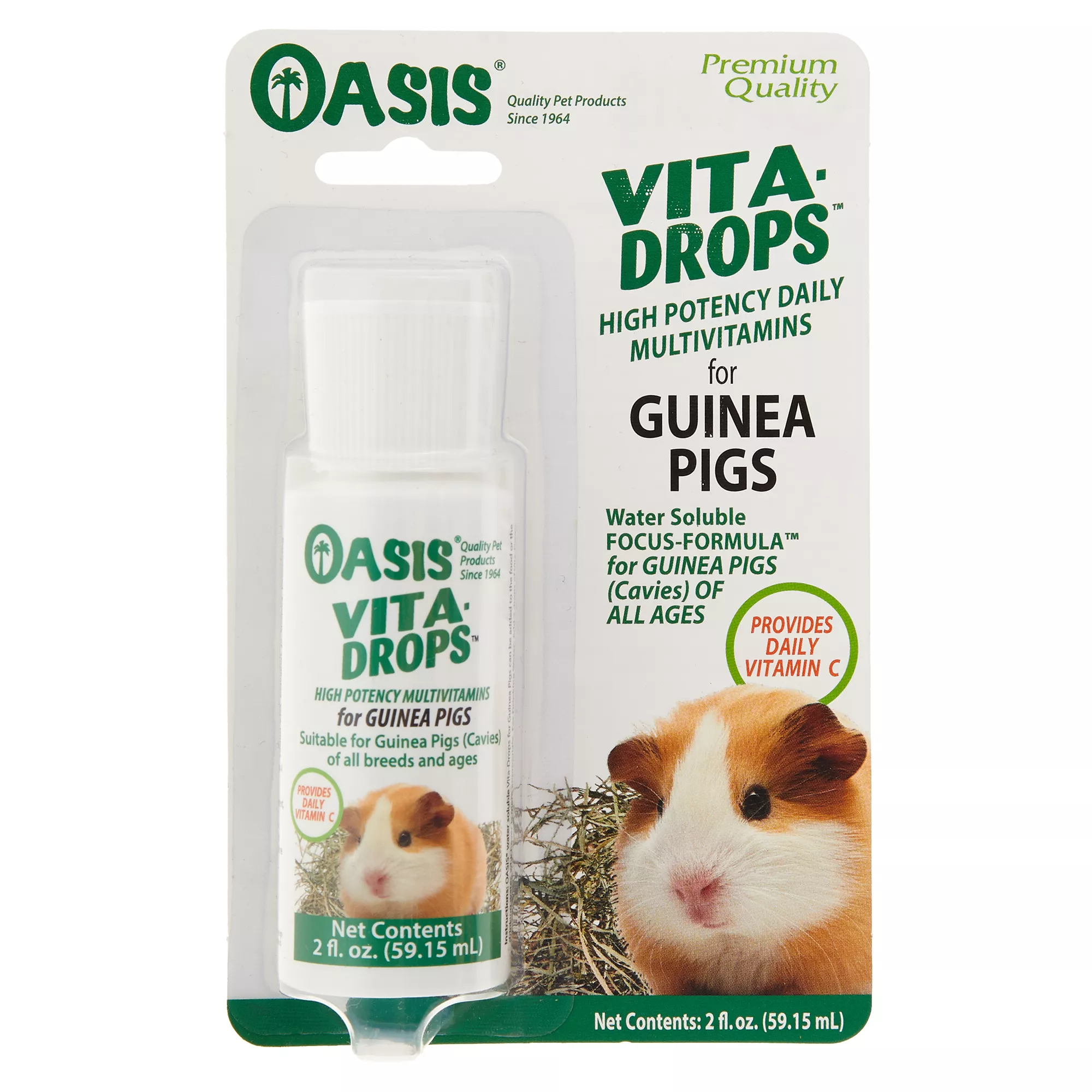 Oasis® Vita-Drops&trade; High Potency Guinea Pig Daily Multivitamins