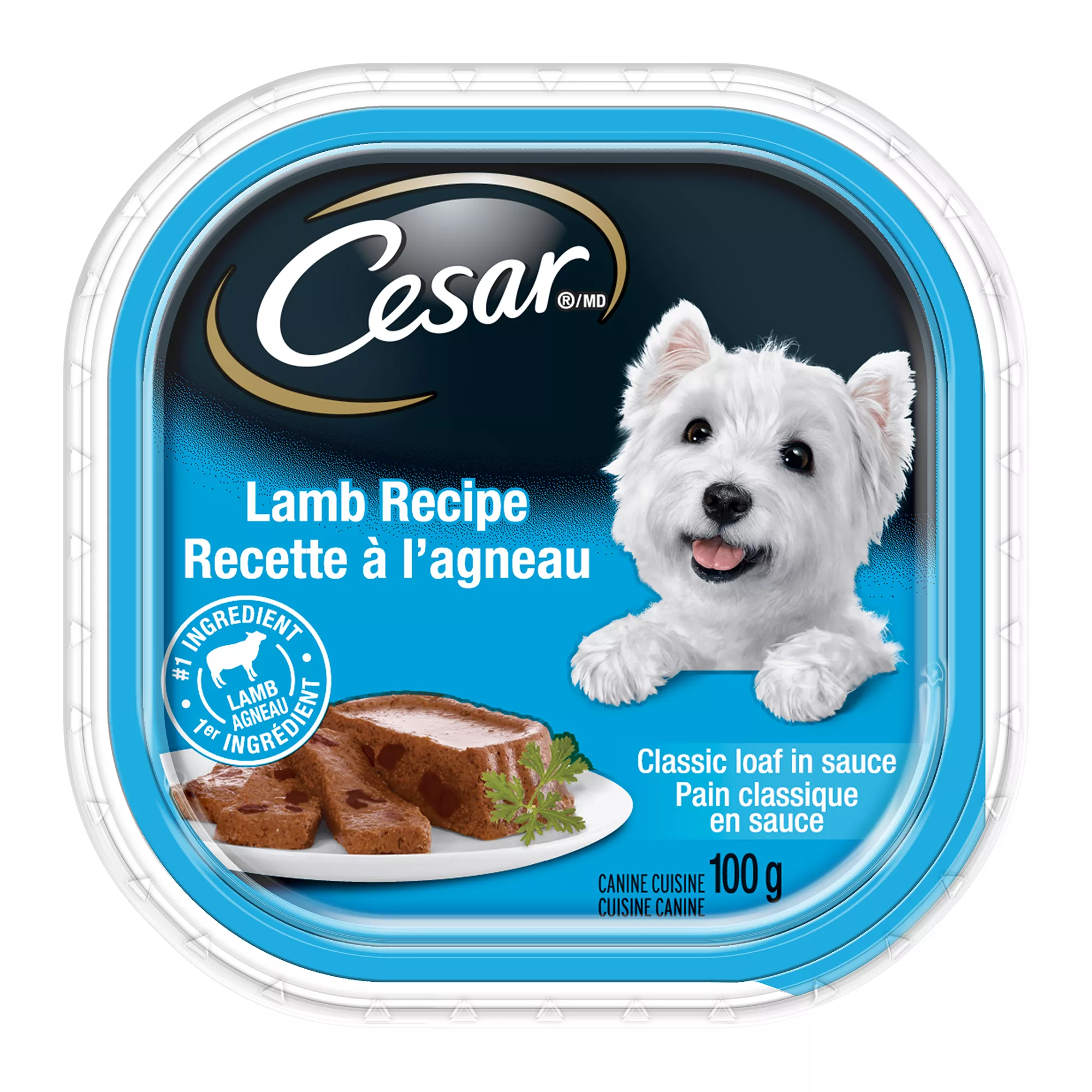 Cesar Entrées Classic Loaf in Sauce Adult Dog Wet Food - Lamb