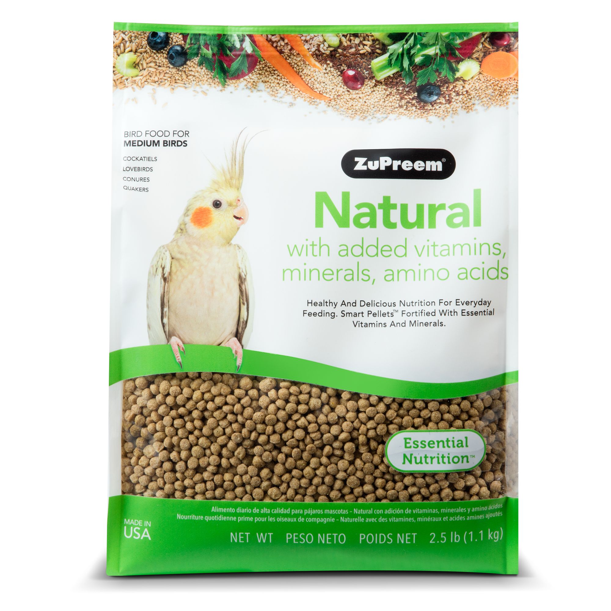 ZuPreem® Natural Medium Bird Food 