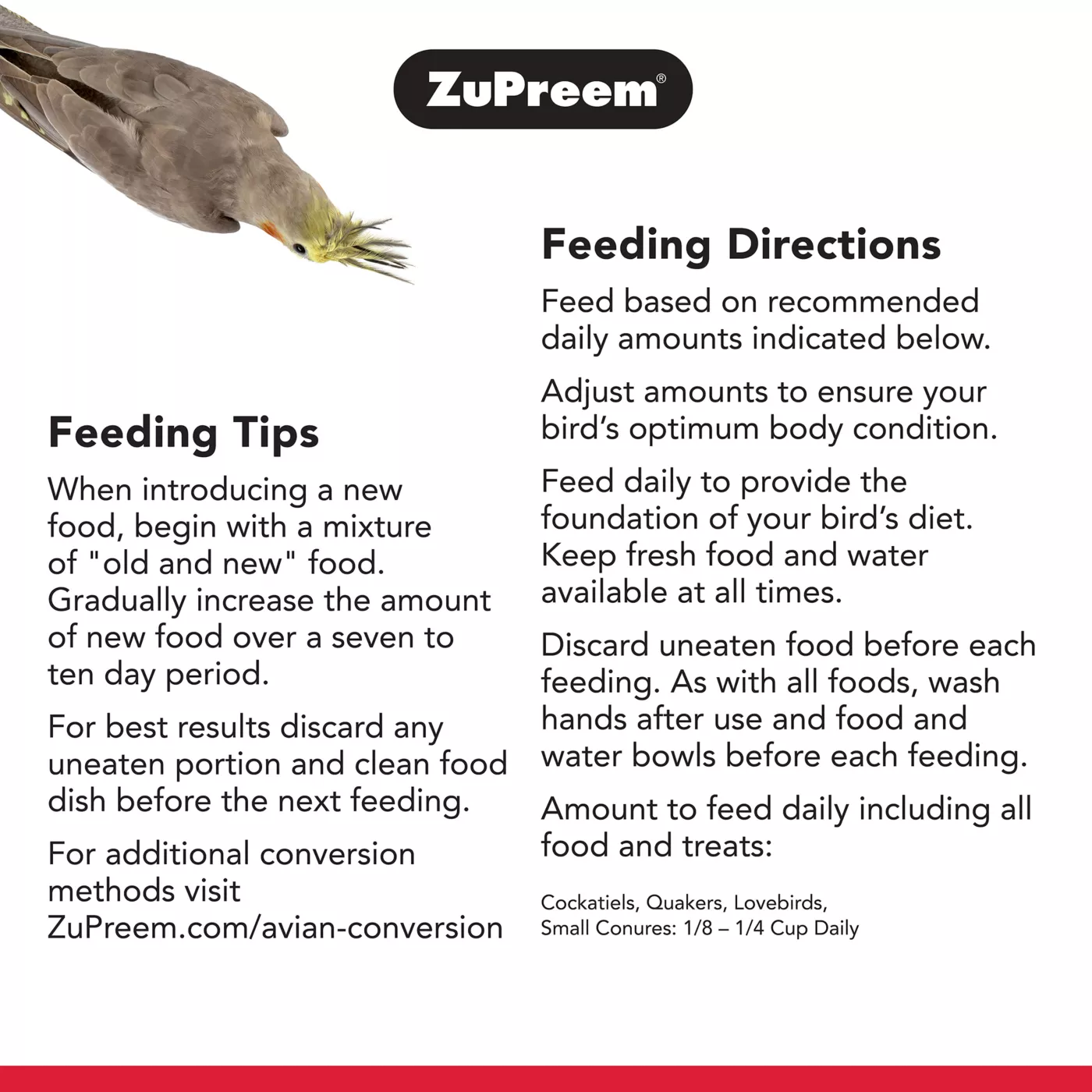 Product ZuPreem® Natural Medium Bird Food