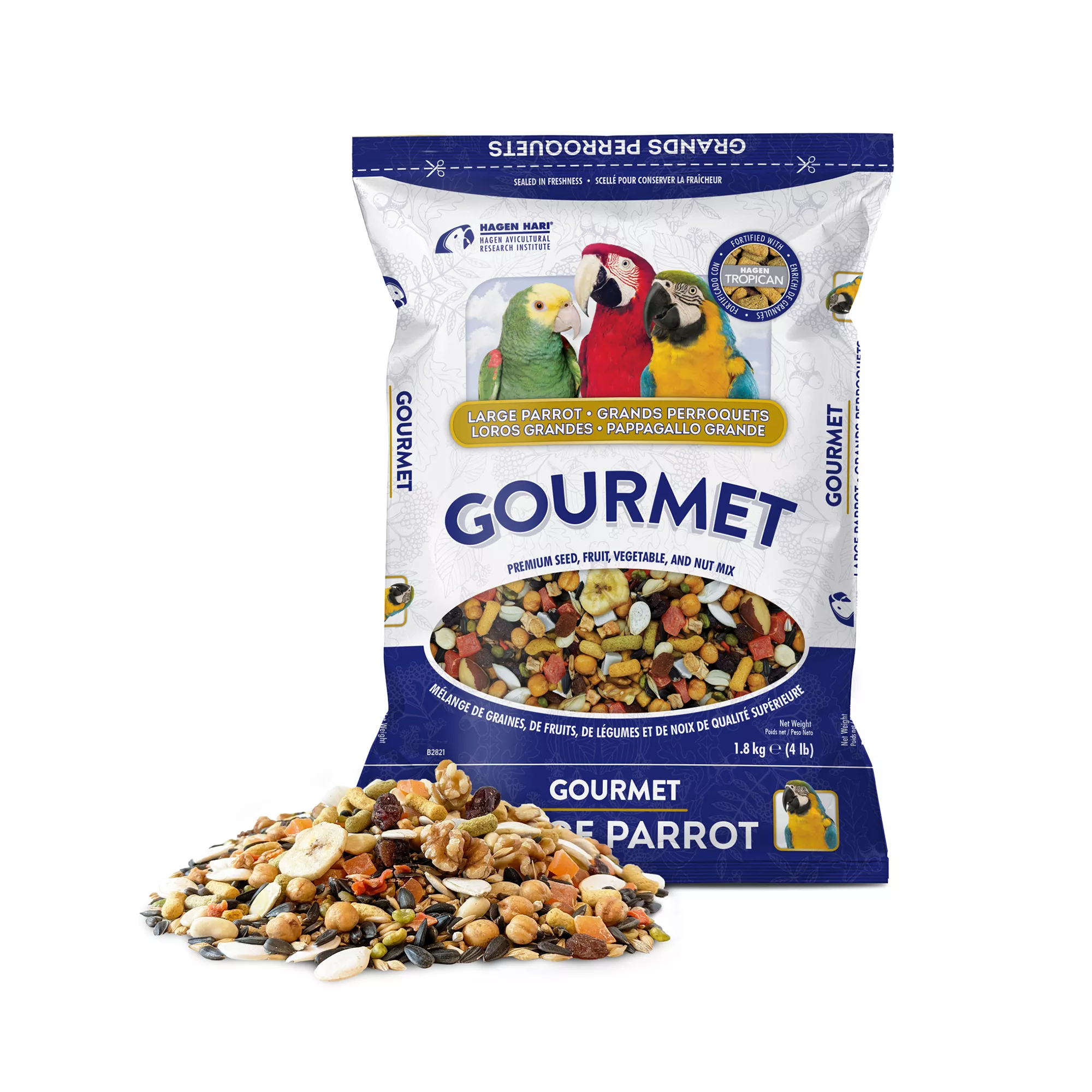 Hagen Gourmet Large Parrot Bird Food