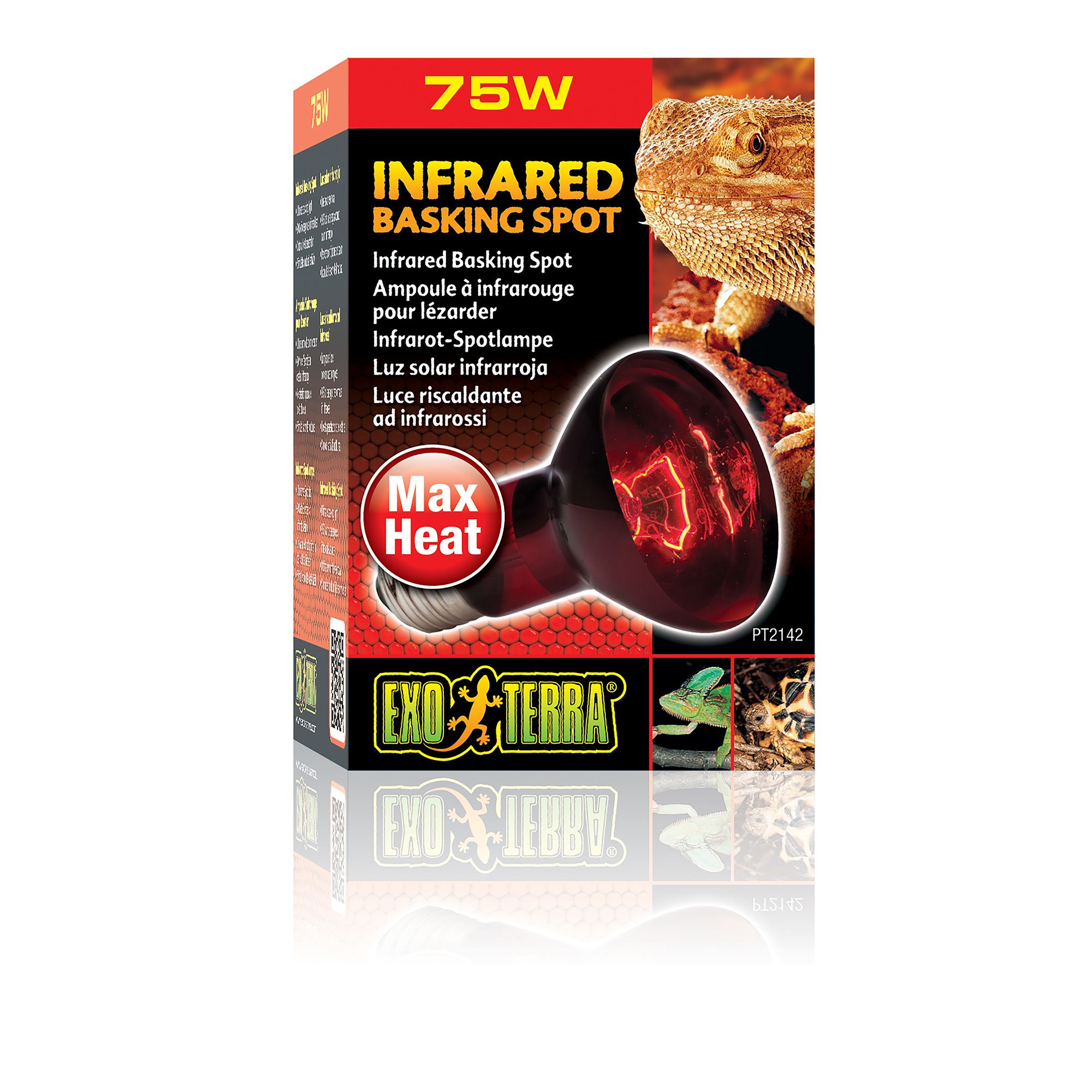 Exo Terra® Infrared Basking Spot Reptile Night Heat Lamp for Terrariums - 50-150 watt - thumbnail 3