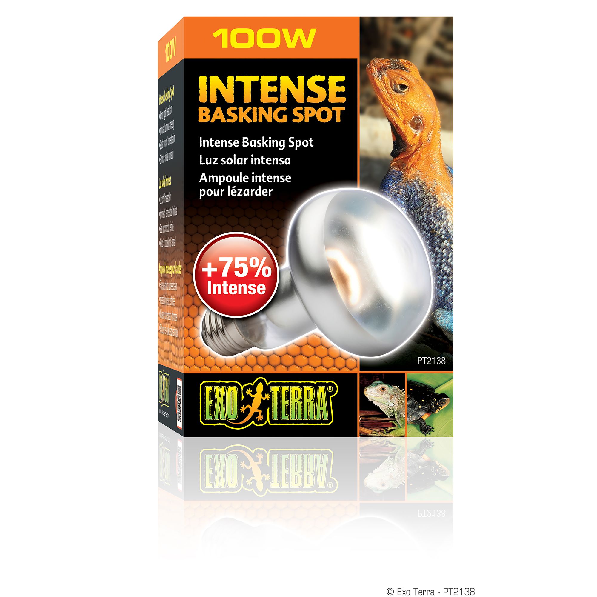 Exo Terra® Intense Basking Spot Light Reptile Basking Heat Bulb - 50-150 watt - thumbnail 3