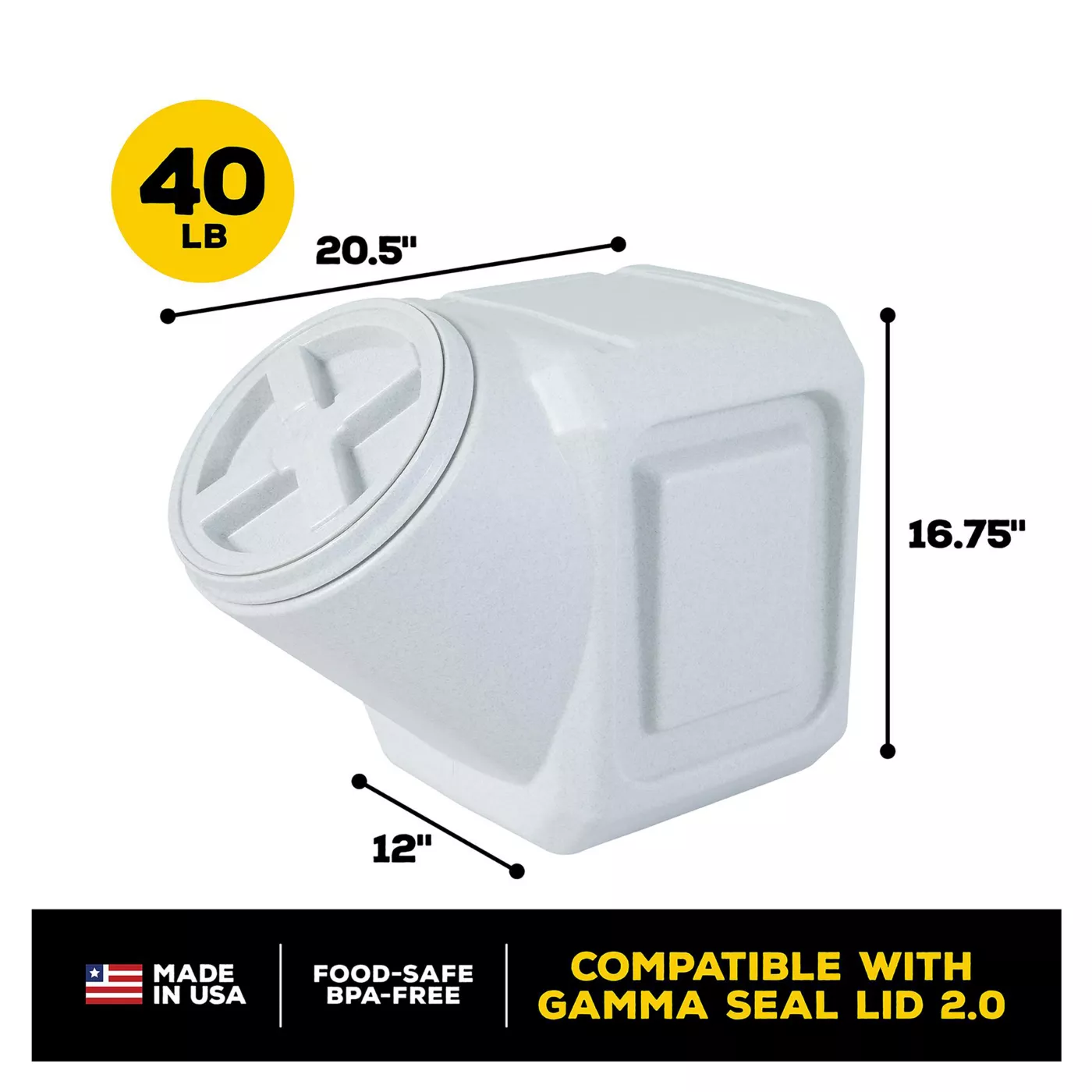 Gamma2 vittles vault plus for pet food storage best sale