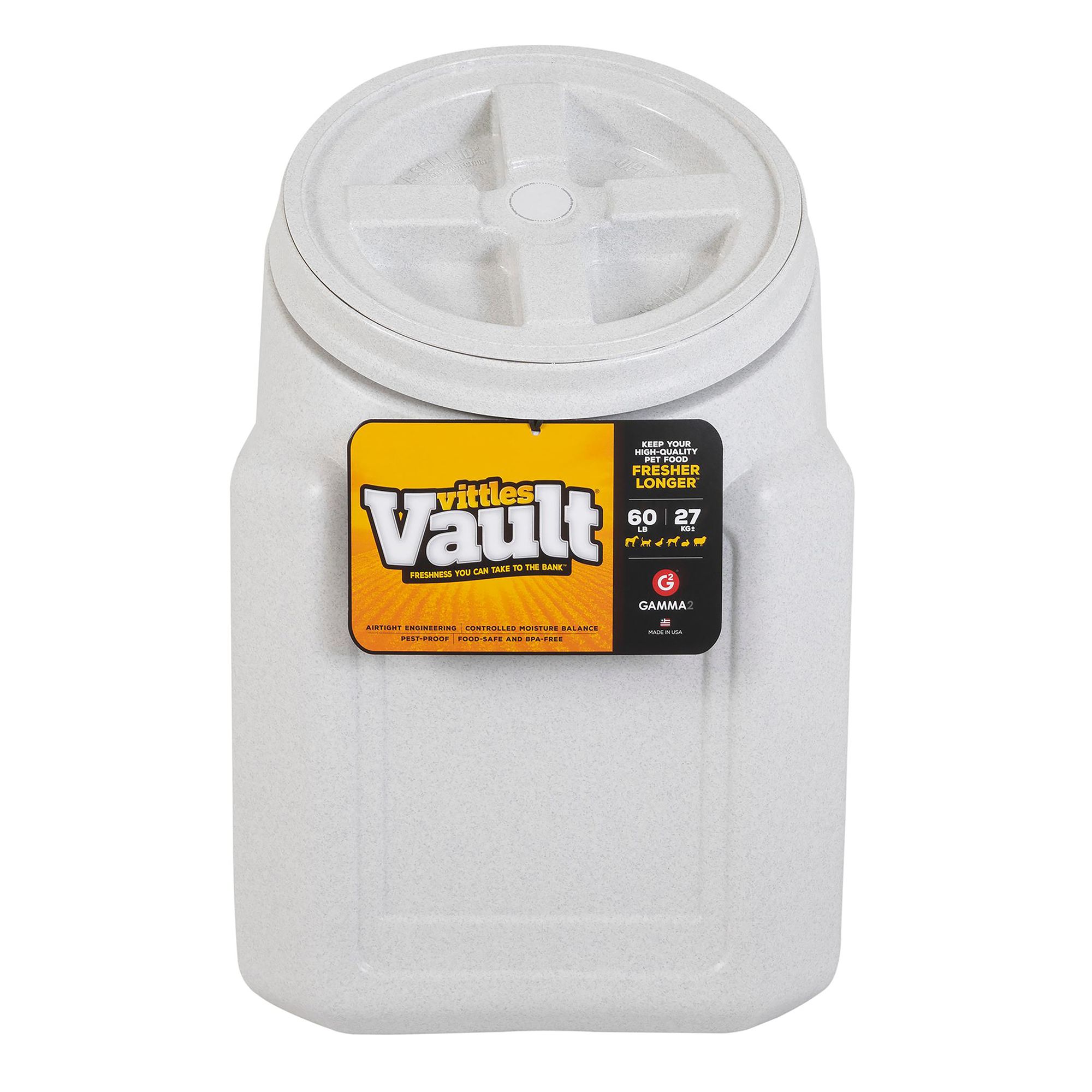 Gamma2 Vittles Vault Pet Food Container, 25 lb+