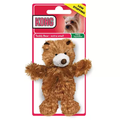 KONG Teddy Bear Dog Toy Plush Squeaker