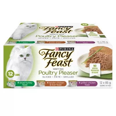 Product Fancy Feast® Poultry Pleaser Wet Cat Food Variety Pack