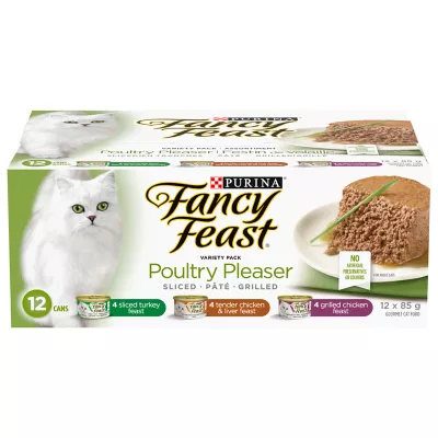 Product Fancy Feast® Poultry Pleaser Wet Cat Food Variety Pack