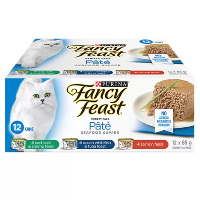 Fancy Feast Pâté Wet Cat Food Variety Pack, 12 Count - Image 1