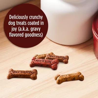 Milk Bone GravyBones Dog Treat All Ages Chicken Beef Liver Bacon