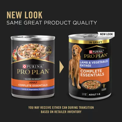 Purina Pro Plan Complete Essentials Adult Wet Dog Food Lamb Vegetables 13 oz