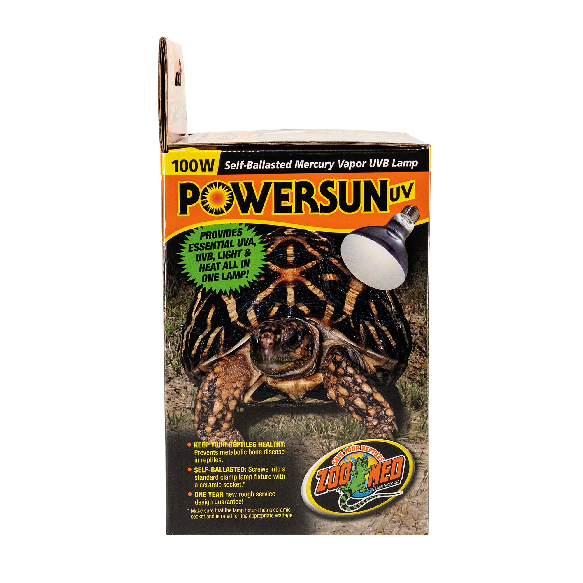 Zoo Med PowerSun Vapor UVB Reptile Lamp UVB Heat & Light Bulb - 100 watt - thumbnail 4