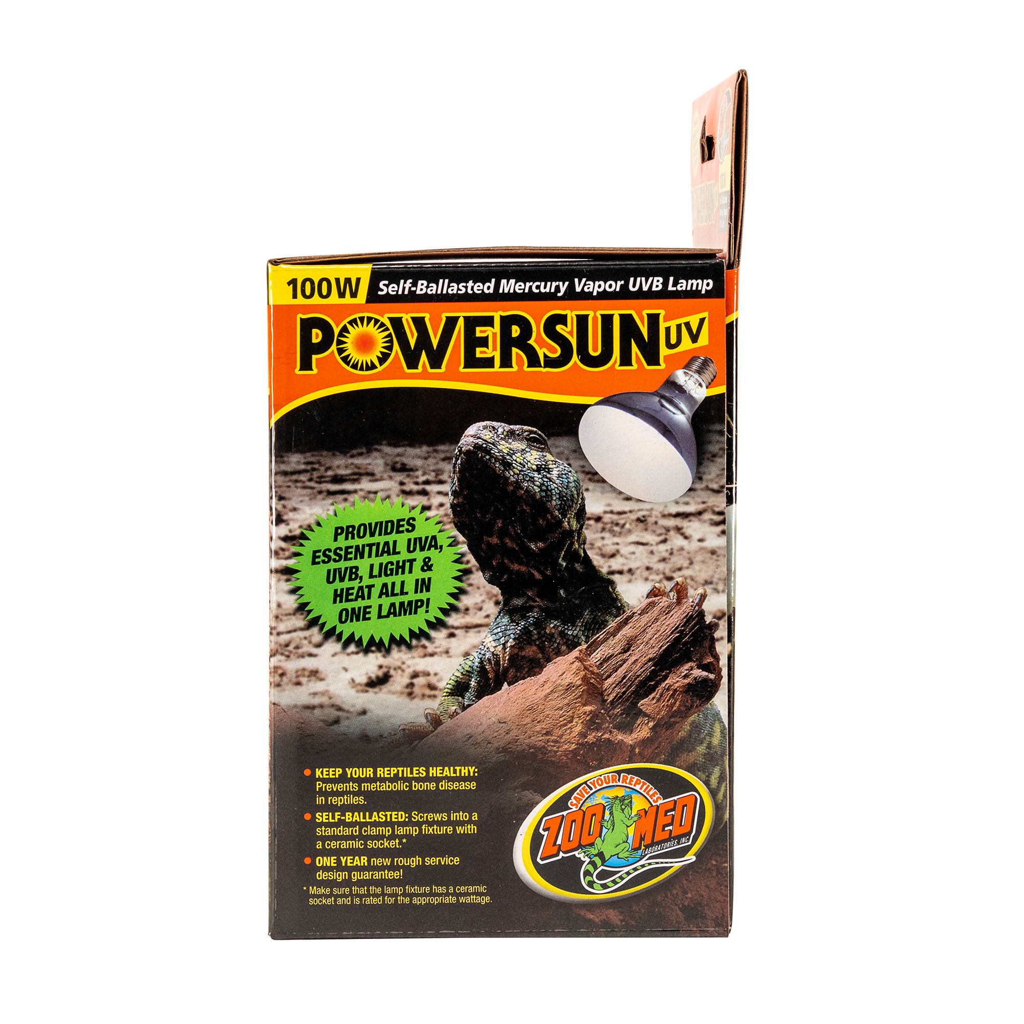 Zoo Med PowerSun Vapor UVB Reptile Lamp UVB Heat & Light Bulb - 100 watt - thumbnail 5