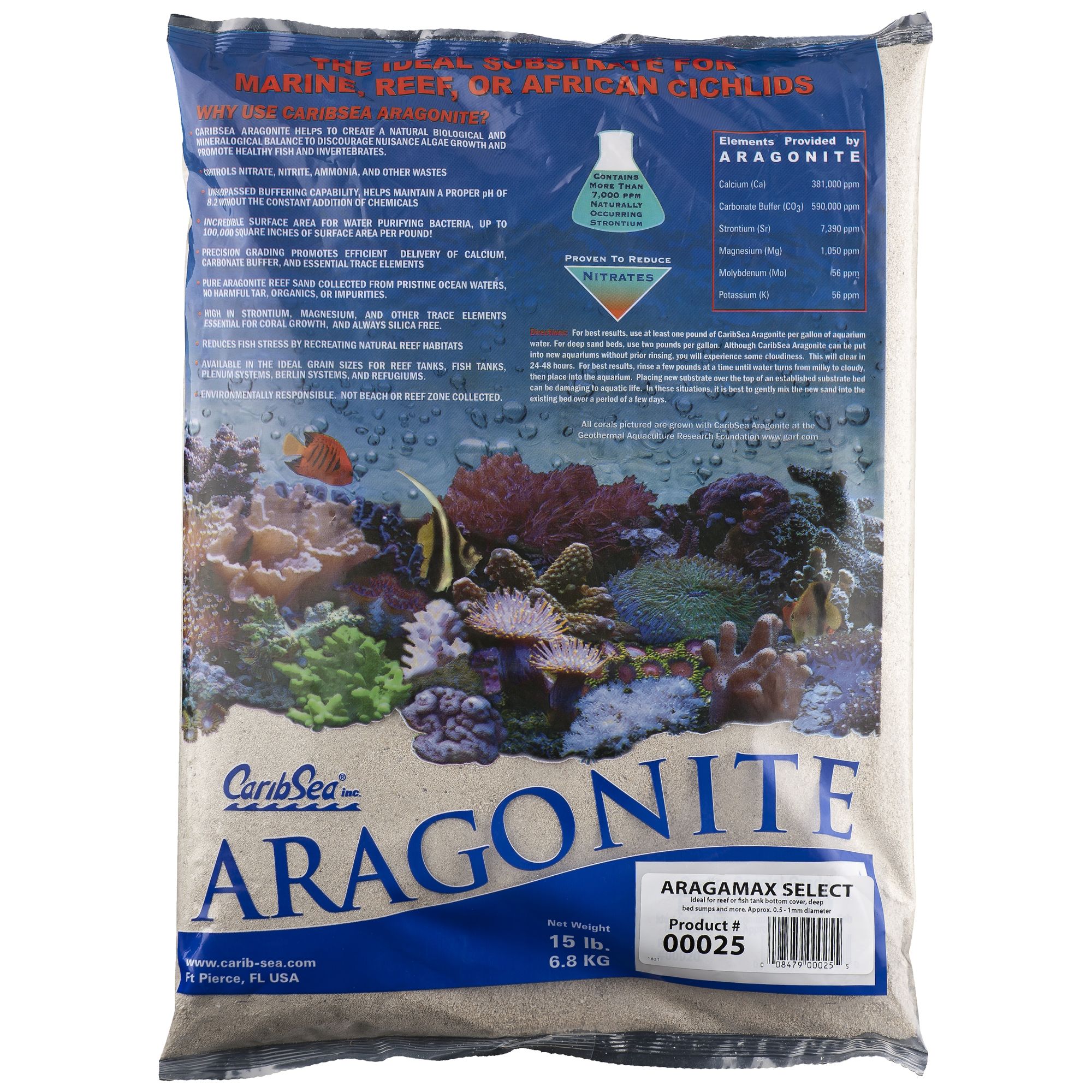 Caribsea aragonite aquarium store sand