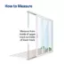 PetSafe® 1-Piece Sliding Glass Pet Door - Adjustable Height 91 7/16" to 96" - White image thumbnail 5