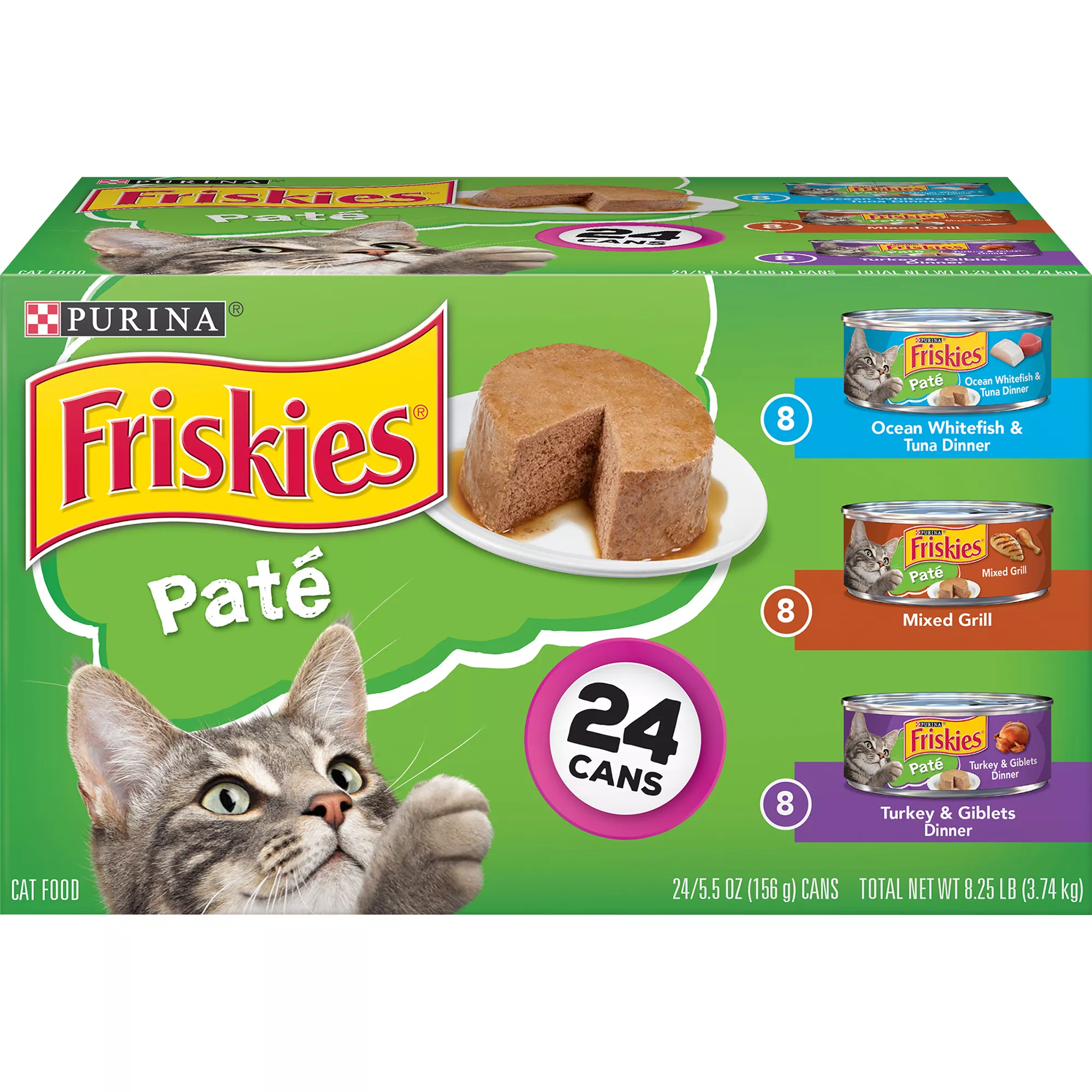 Purina® Friskies® Pate Adult Cat Wet Food - Variety Pack, 24 Ct, 132 OZ