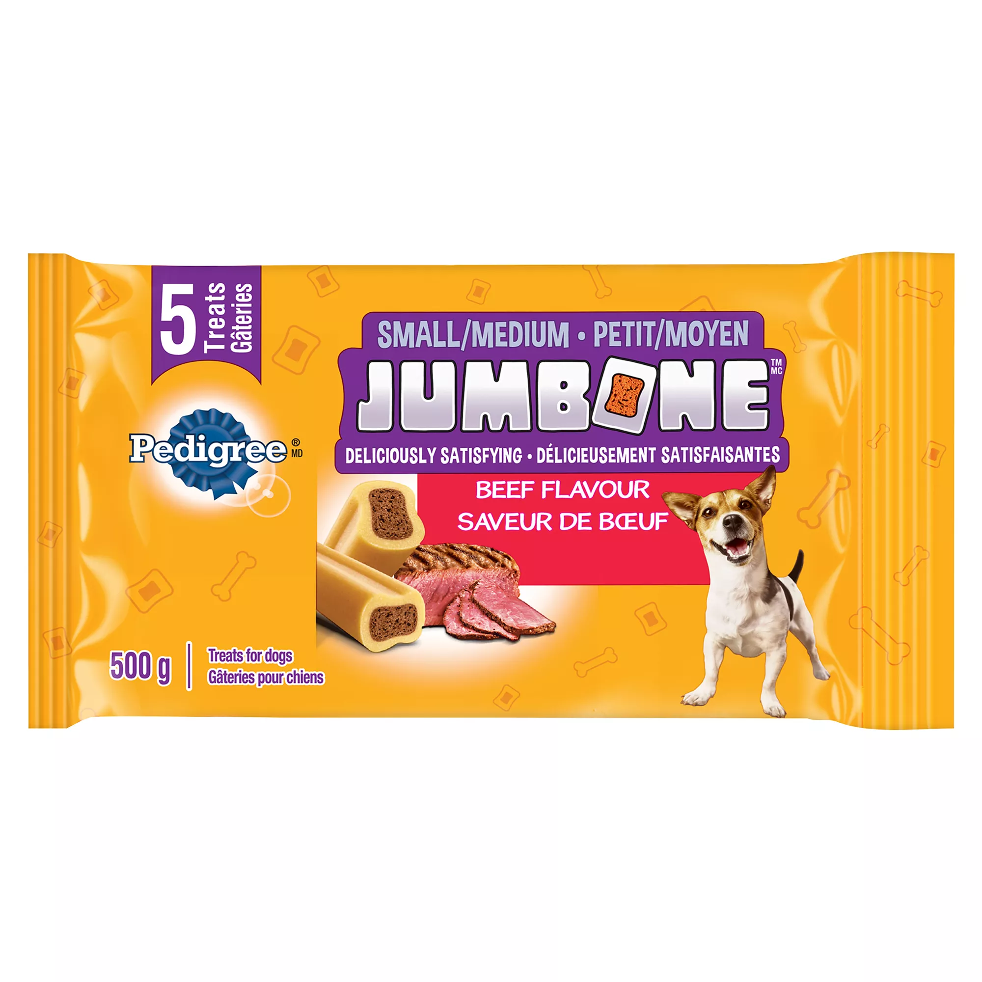 Pedigree Jumbone Adult Small & Medium Dog Treats Meaty Centre Beef Flavour