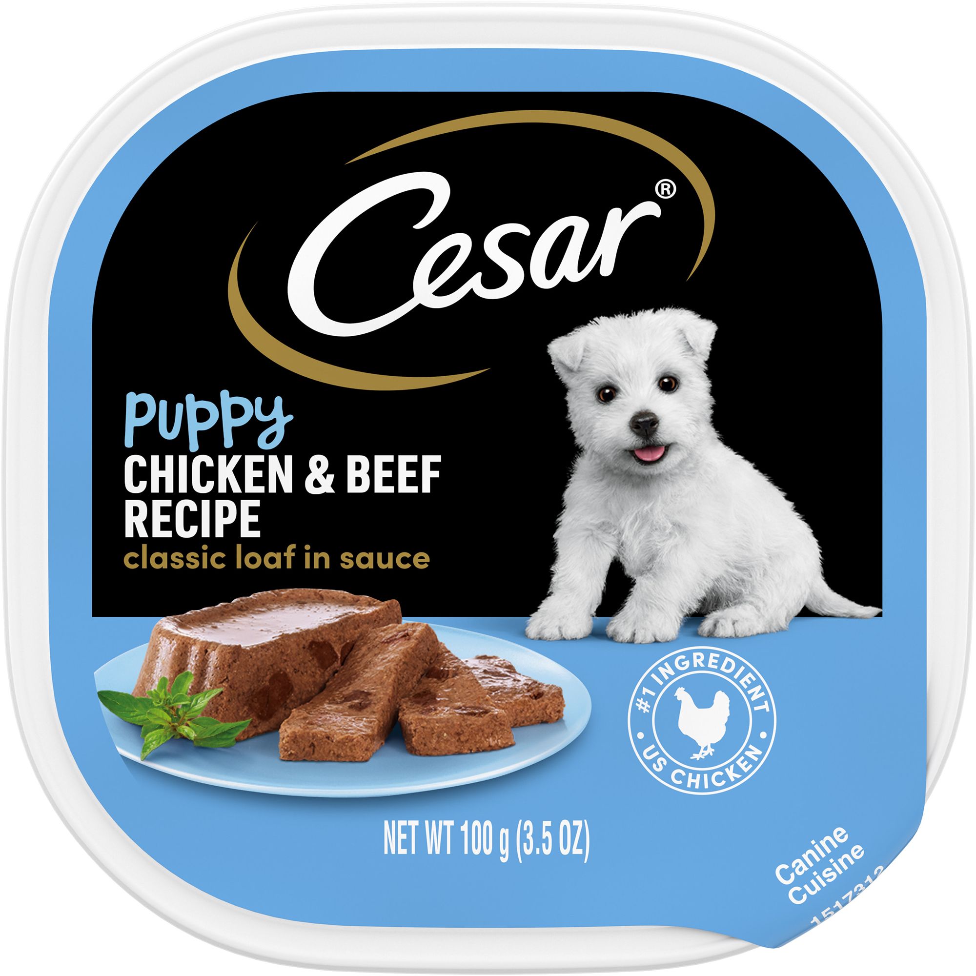 Cesar Classics Puppy Wet Dog Food Loaf 3.5 Oz. dog Canned