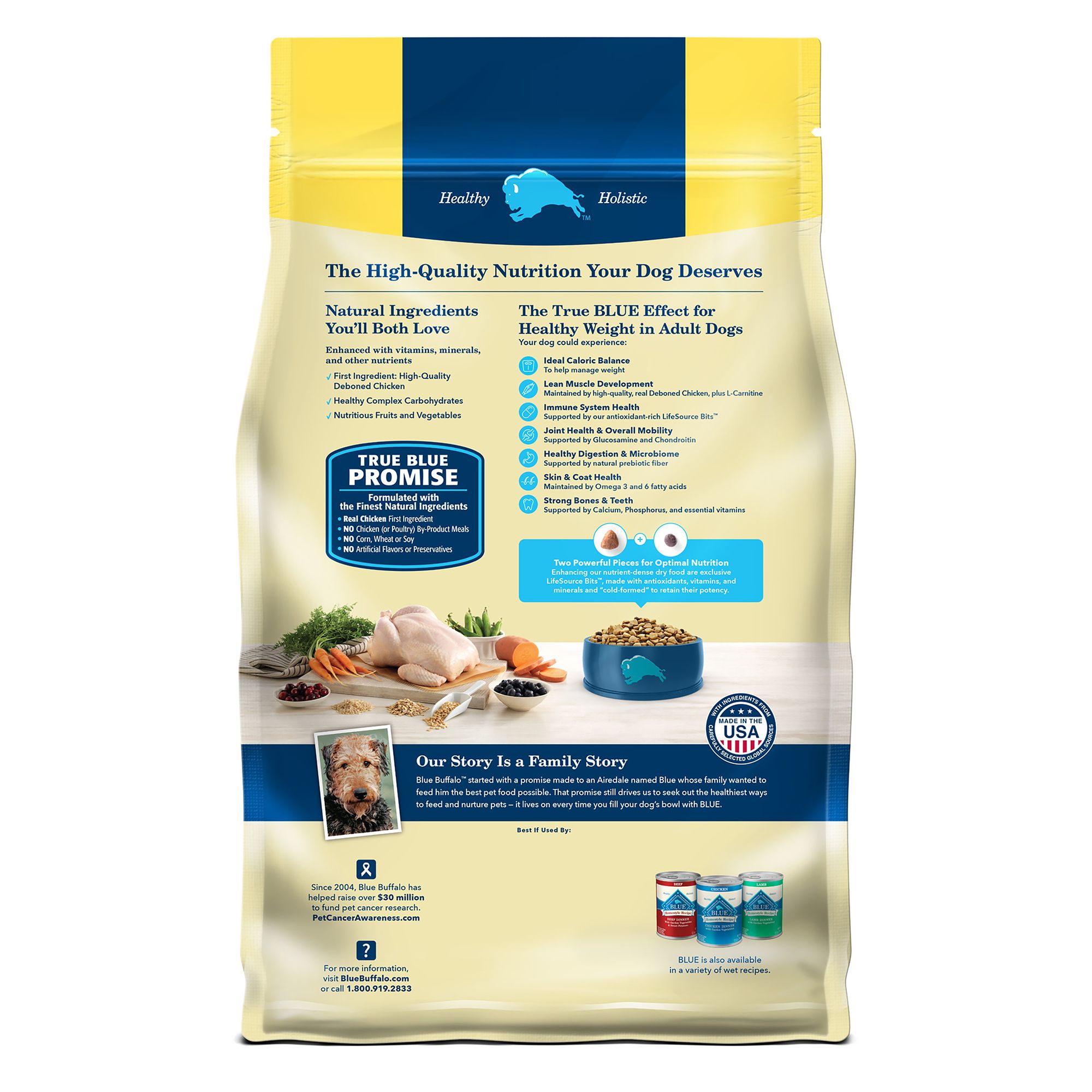 blue buffalo dog food weight management