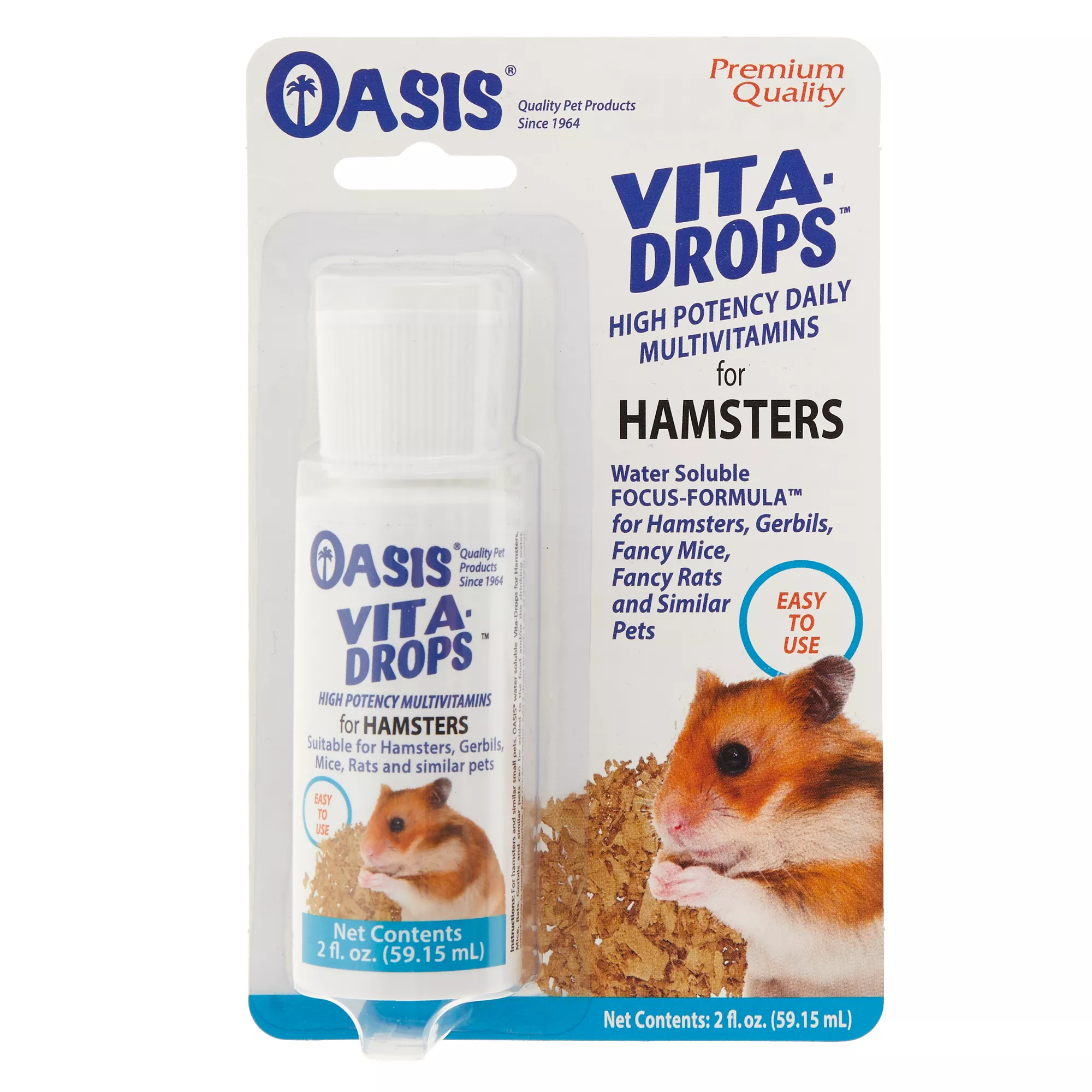 Oasis® Vita-Drops&trade; High Potency Hamster Daily Multivitamins