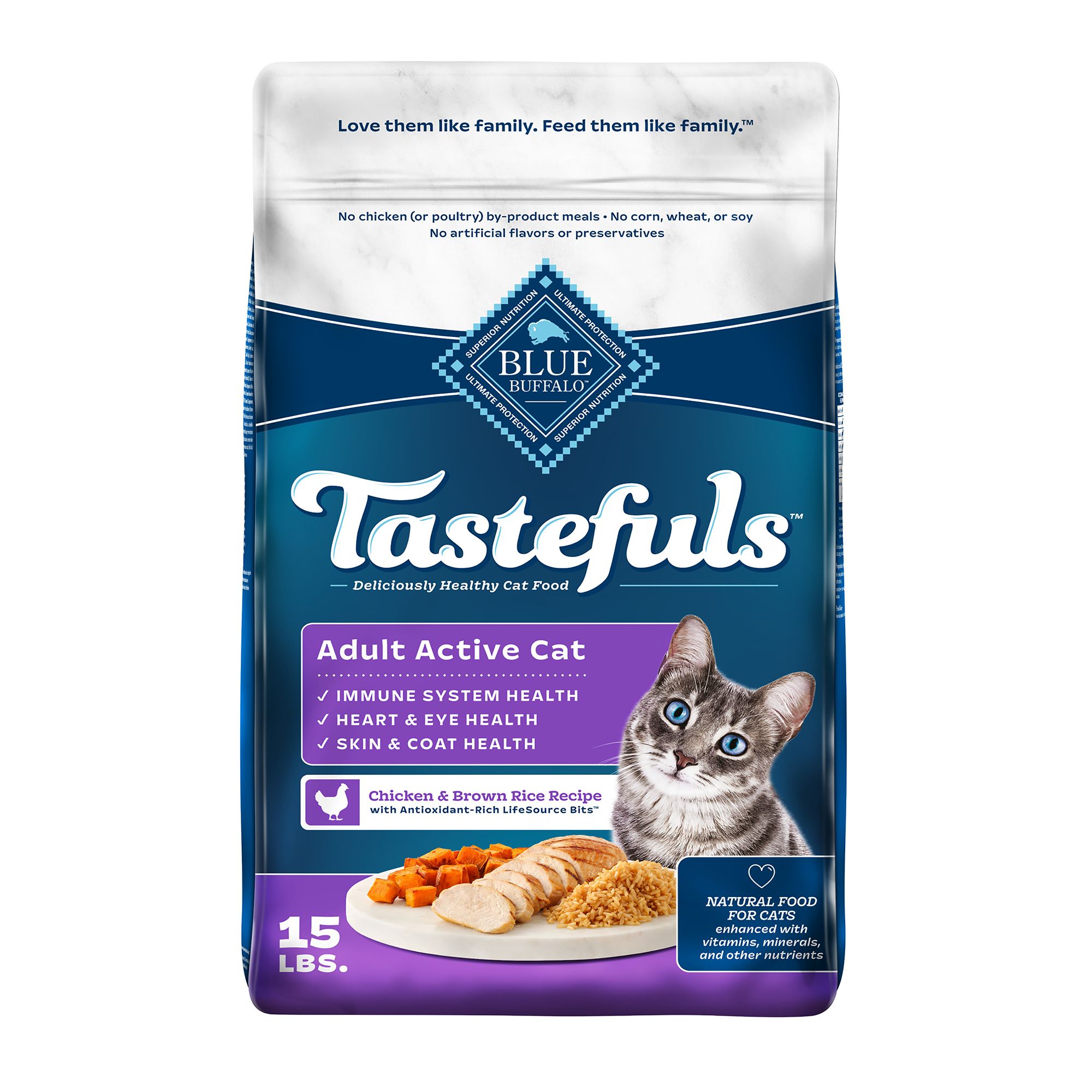 Blue Buffalo Tastefuls  Adult Dry Cat Food - Natural, Chicken