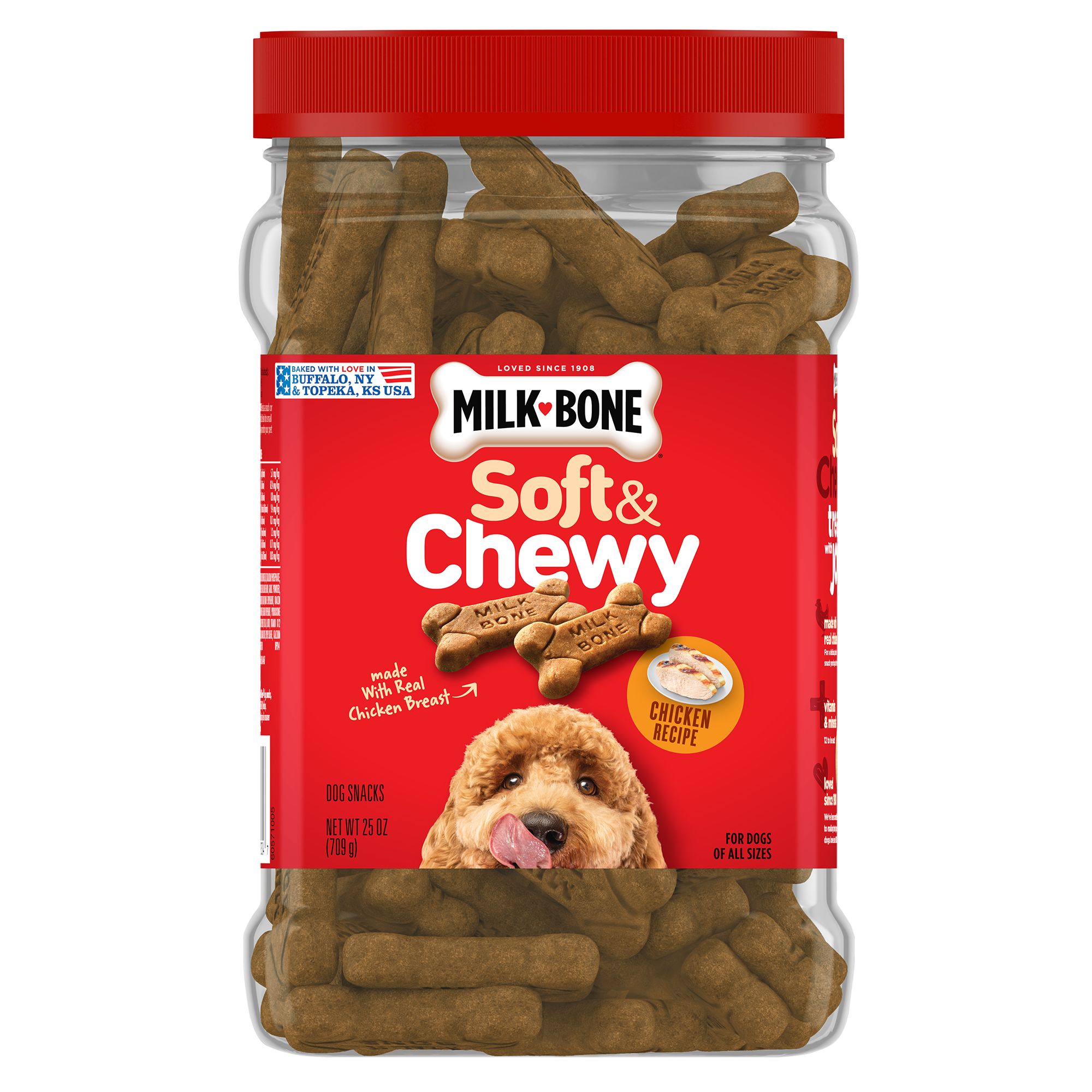 MilkBone Soft & Chewy Dog Treat All Ages Filet Mignon dog Chewy