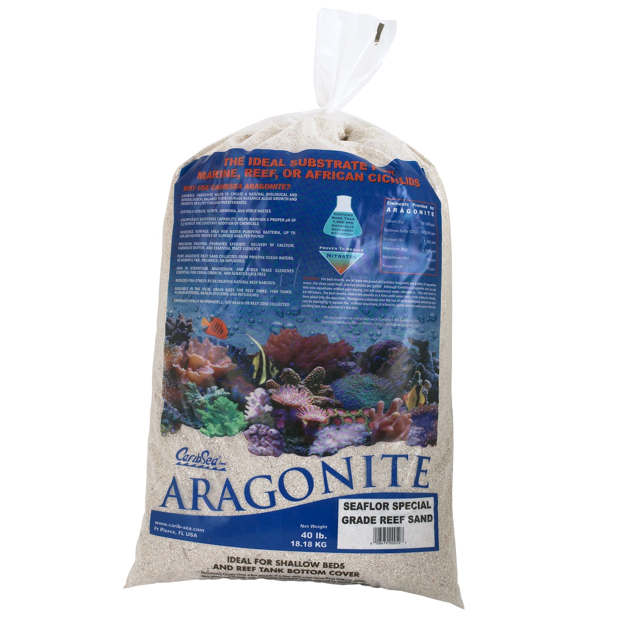 Caribsea aragonite shop aquarium sand