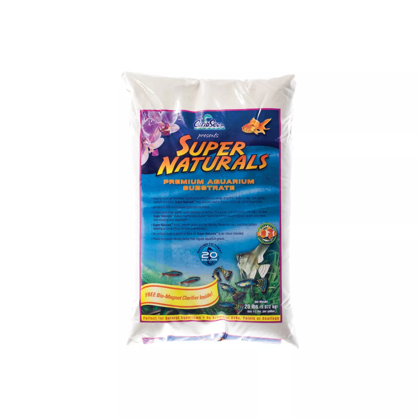 CaribSea Super Naturals Aquarium Sand Moonlight White