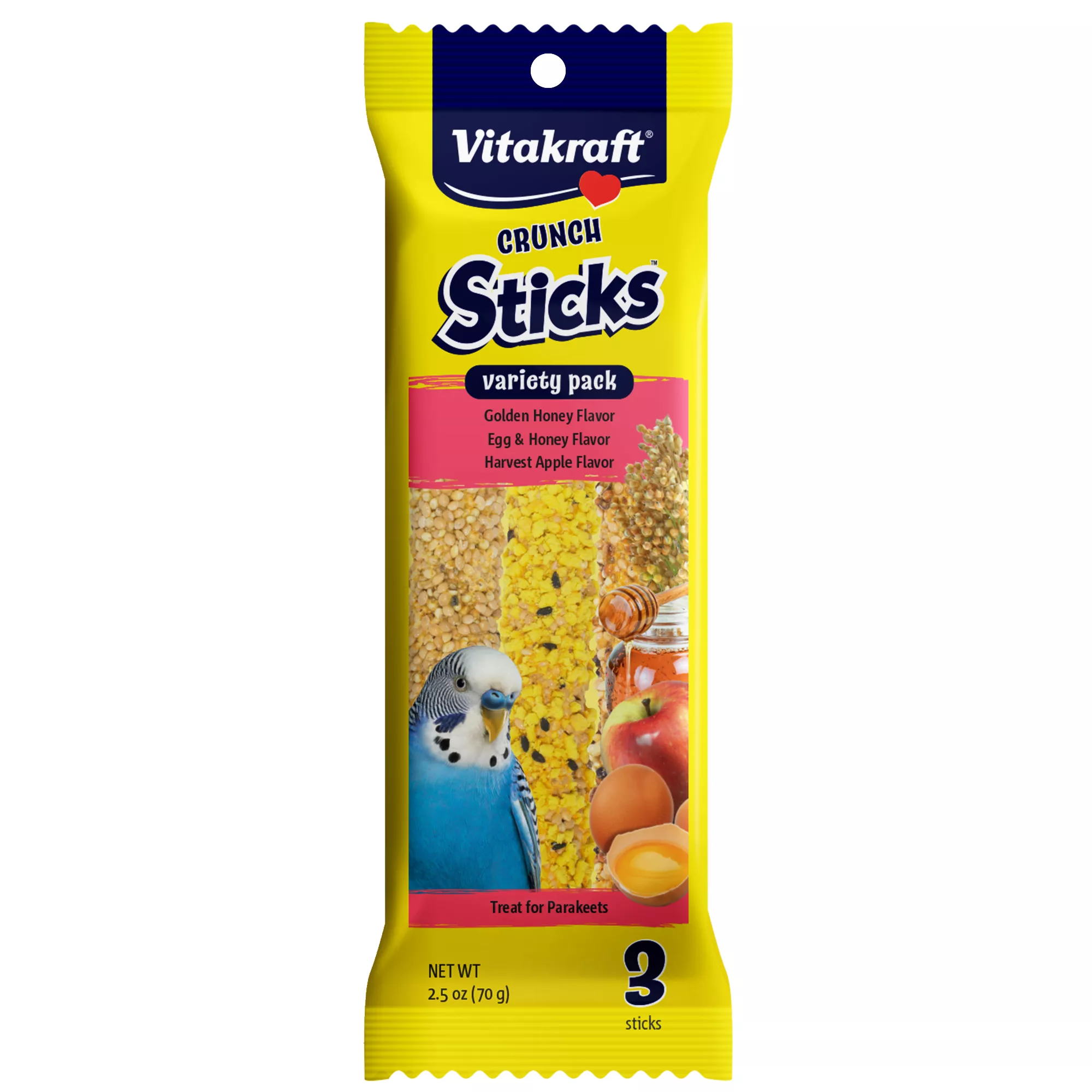 Vitakraft® Crunch Sticks Honey, Egg & Fruit Parakeet Treat