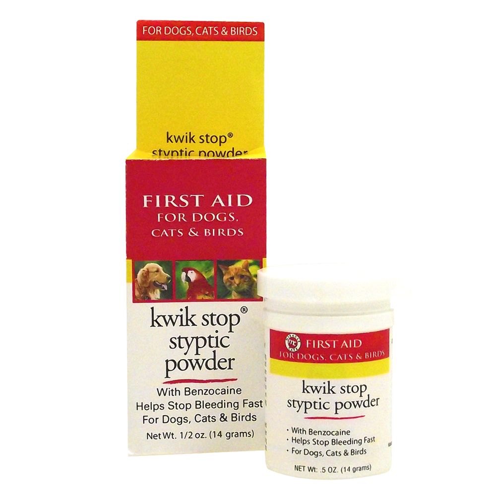 GIMBORN Kwik Stop Styptic Powder Dog Cat & Bird Nail Care - 3 Sizes  Available Kwik Stop Powder - 6 oz