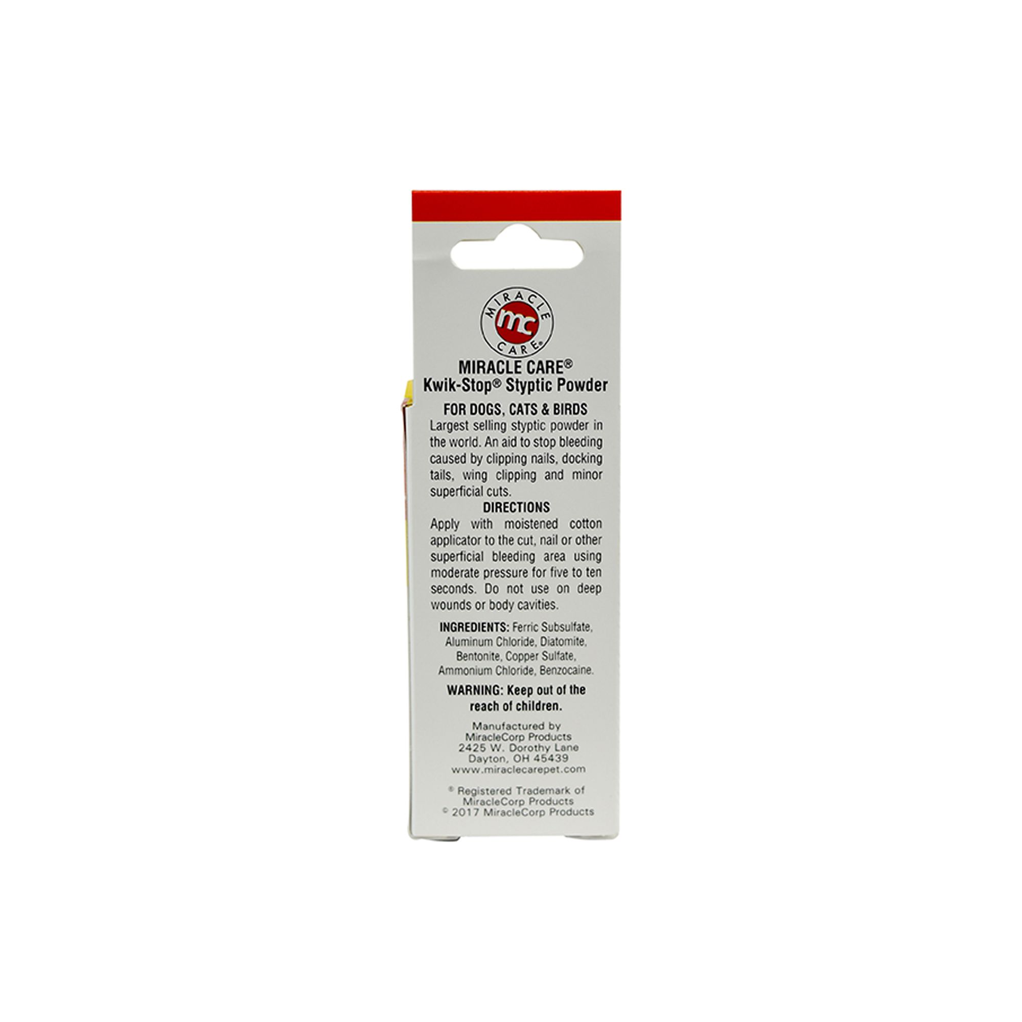 Kwik Stop Styptic Bird Powder - Bird Nail & Beak Care - thumbnail 3