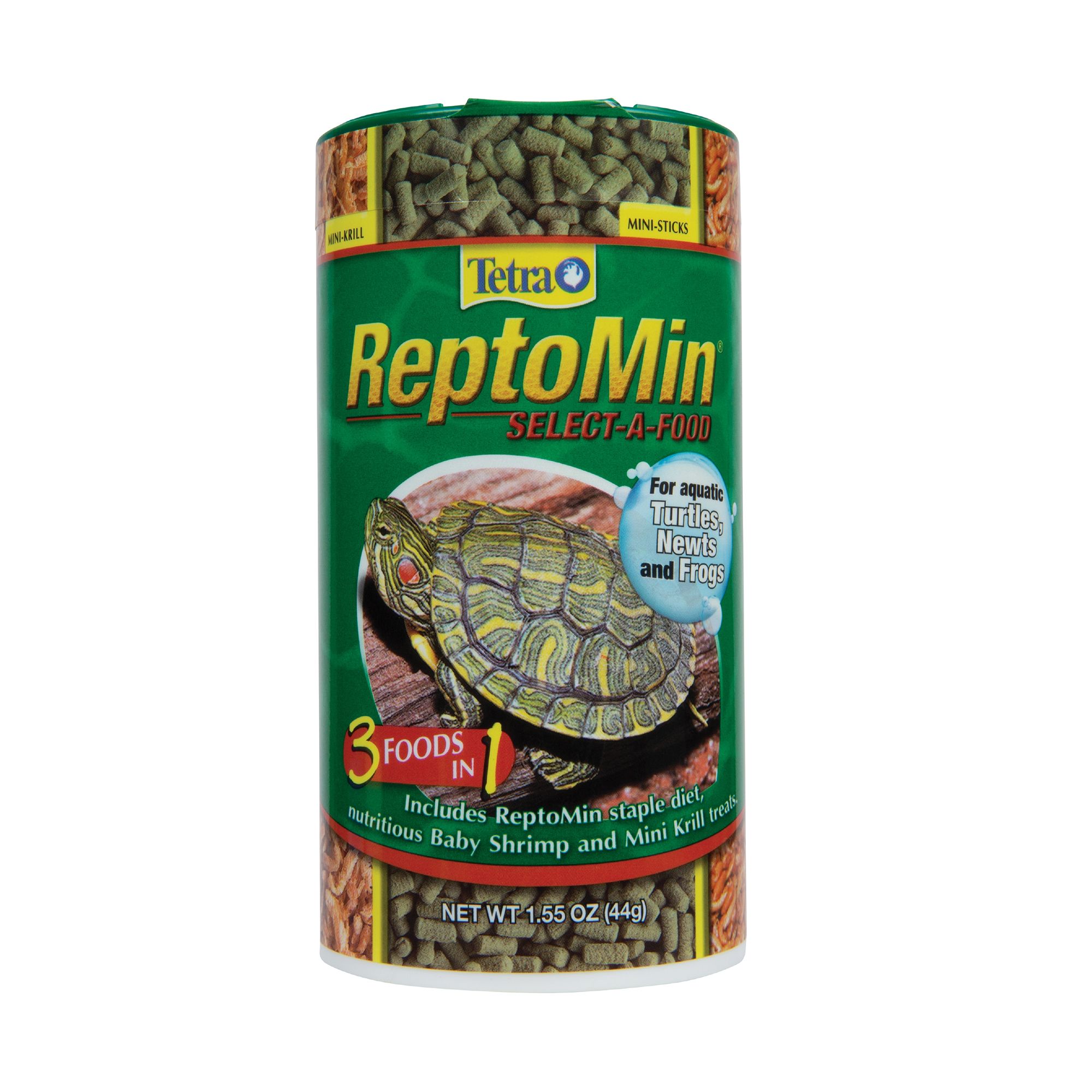 Tetrafauna Reptomin Aquatic Turtle, Newt and Frog Floating Food Sticks, reptile Food