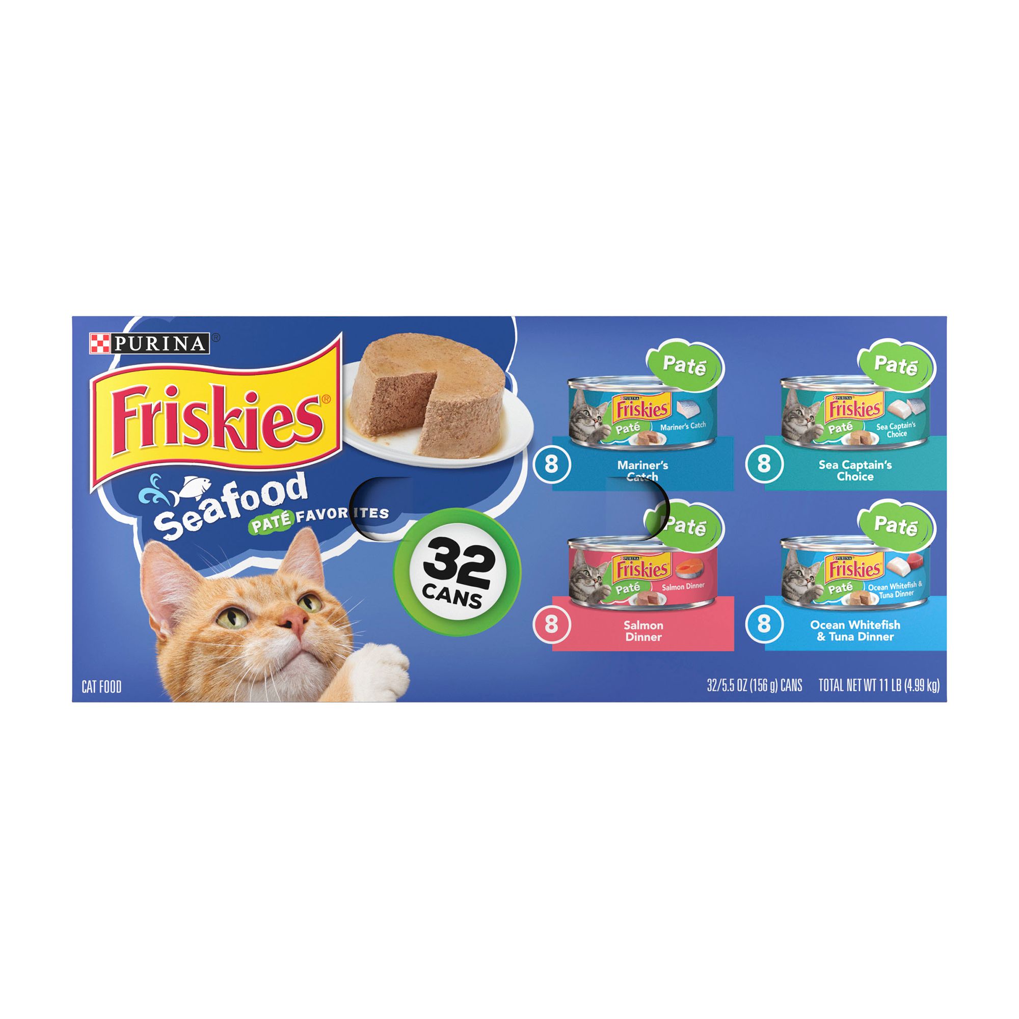 Purina Friskies Seafood Variety Pack Cat Food 32 pack 5.5 oz cans