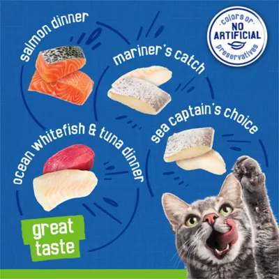 Friskies® Adult Cat Wet Food - Variety Pack, Seafood Pate Favorites, 32 CT, 176 OZ - Image 8