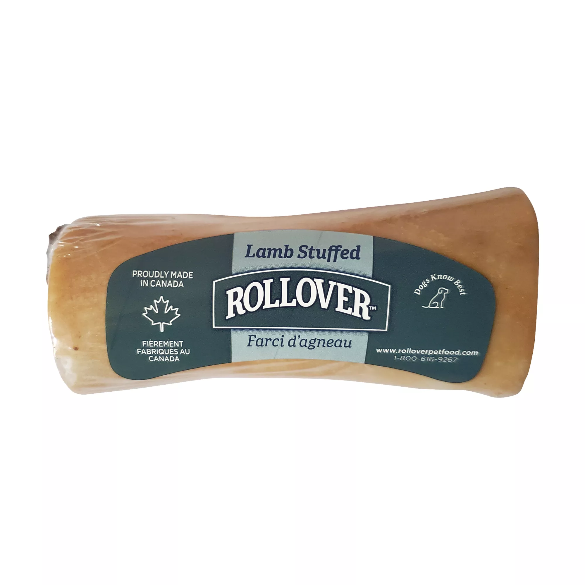 Rollover Roasted Stuffed Beef Bones Premium Dog Treats