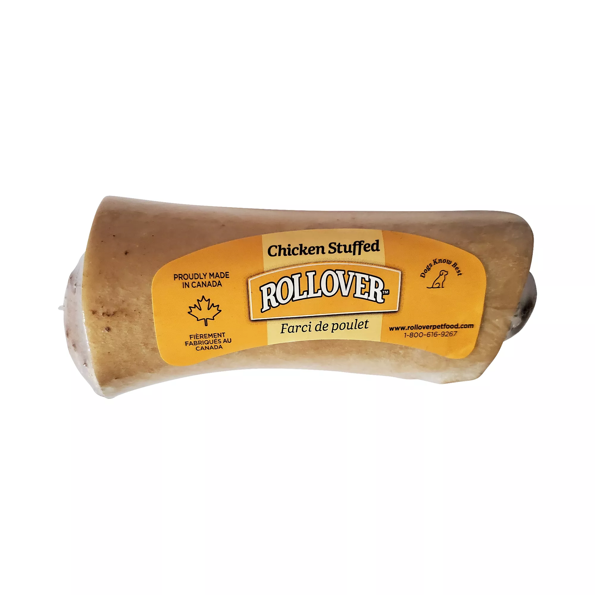 Rollover Roasted Stuffed Beef Bones Premium Dog Treats