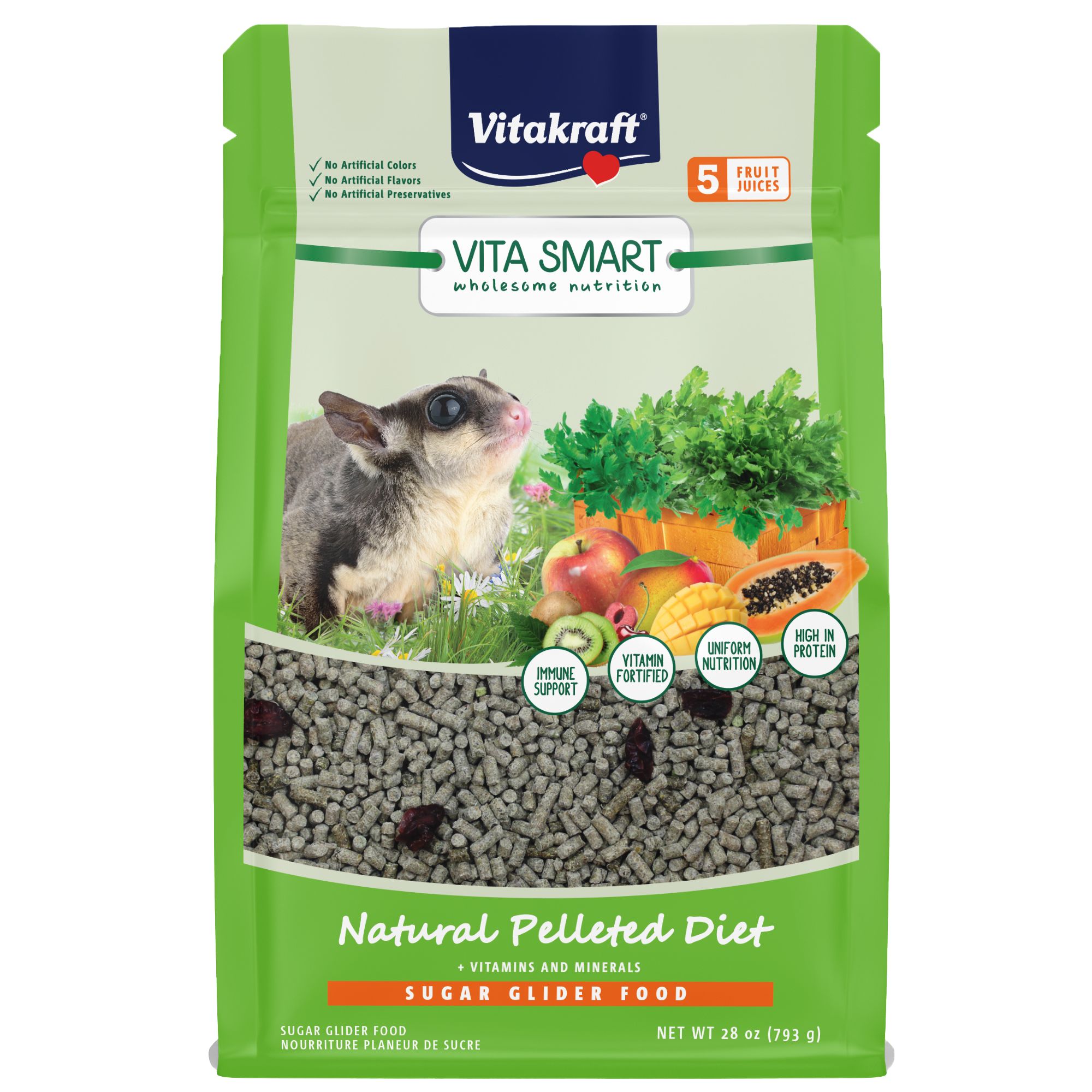 Vitakraft VitaSmart Complete Nutrition Sugar Glider Food