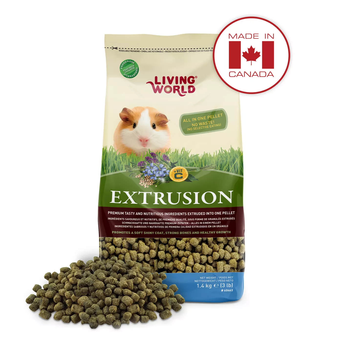 Living World Extrusion Diet Guinea Pig Food