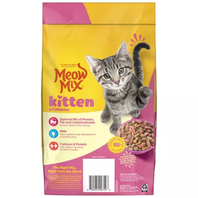 Product Meow Mix Kitten Li'l Nibbles Dry Cat Food - Chicken, Turkey, Salmon, Ocean Fish