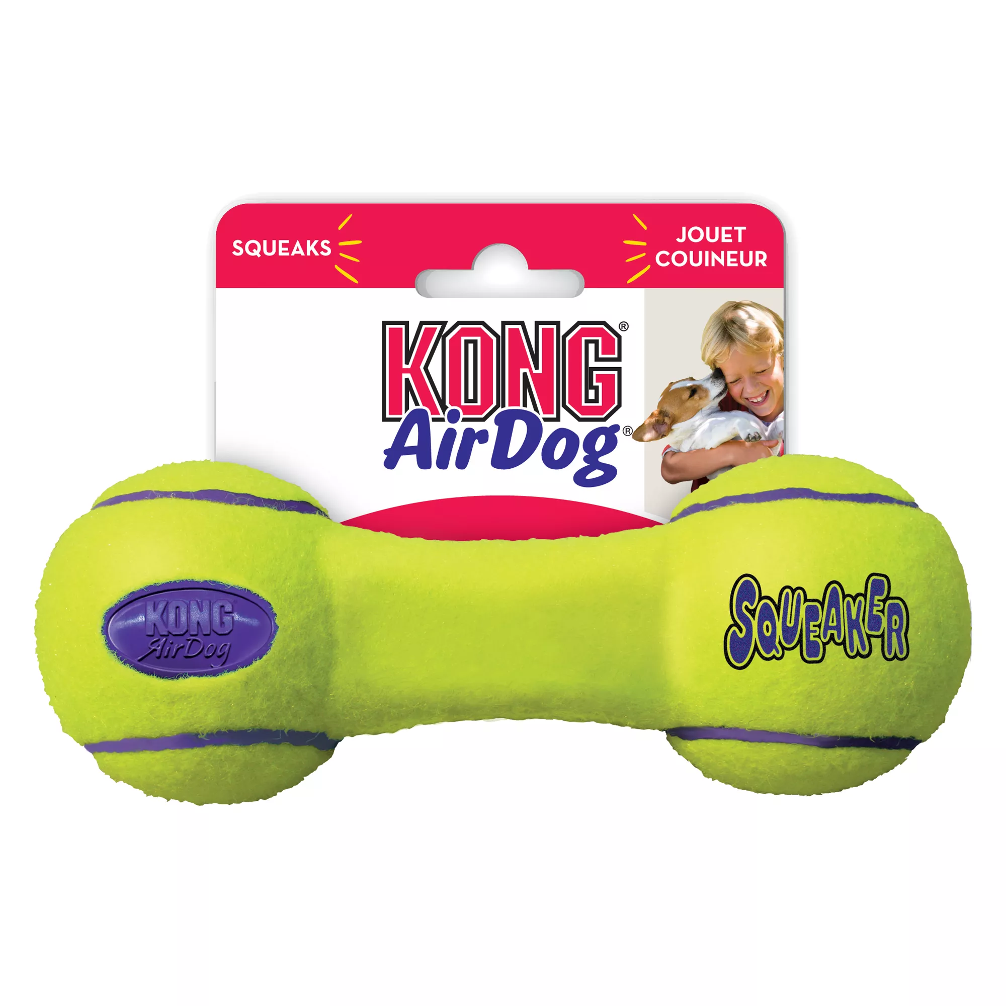 KONG® AirDog® Dumbbell Squeaker Dog Toy