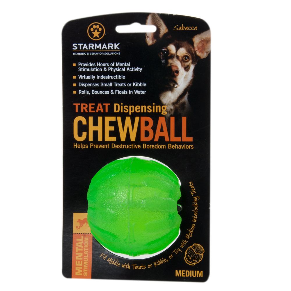 treat dispensing chew ball