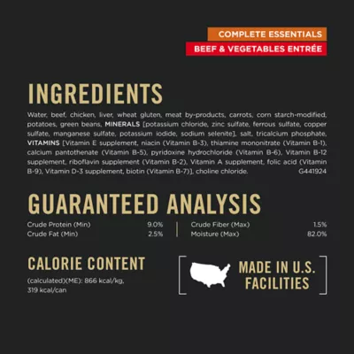 Product Purina Pro Plan Complete Essentials Adult Wet Dog Food - Beef & Vegetables, 13 oz