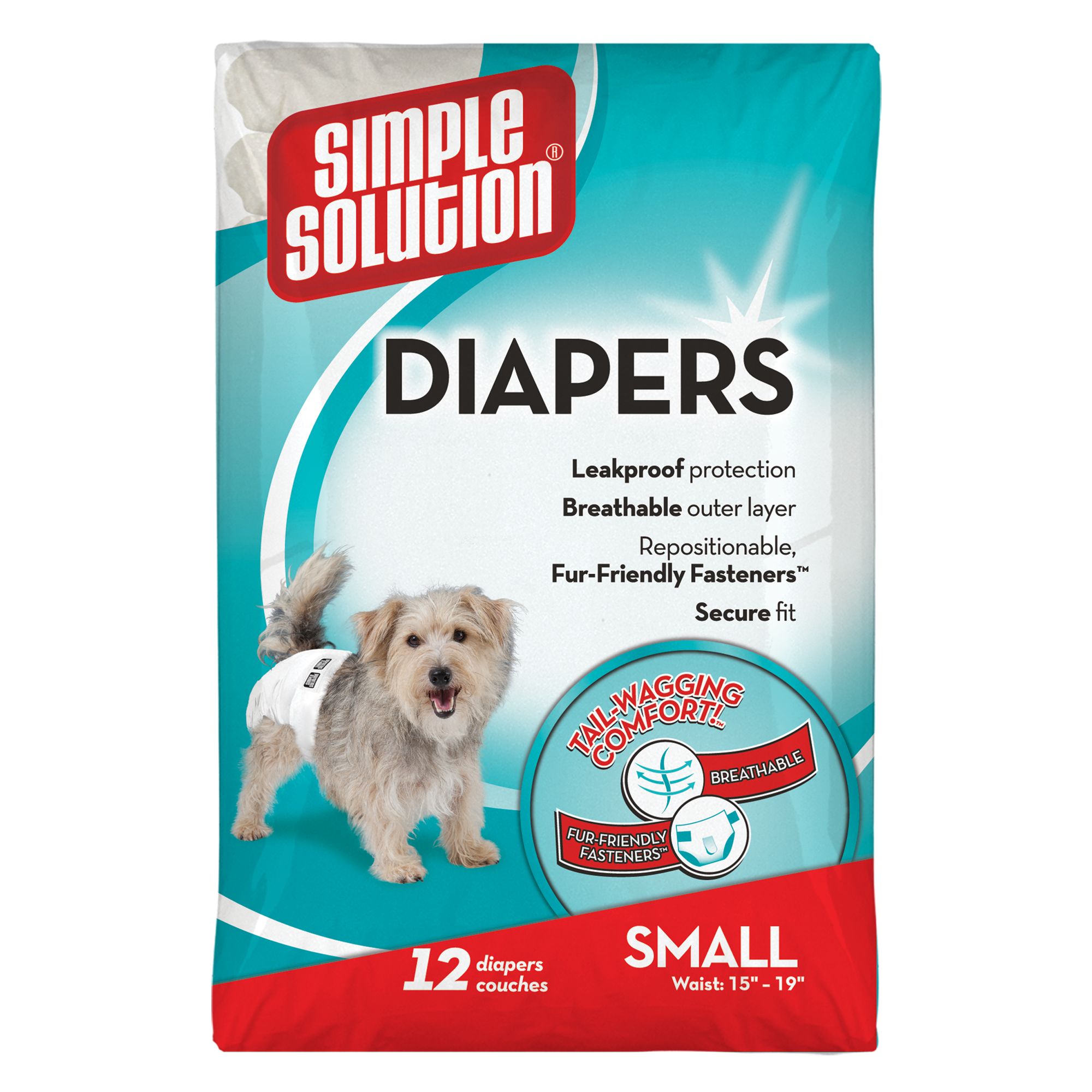 Simple Solution 12 Disposable Diapers Small