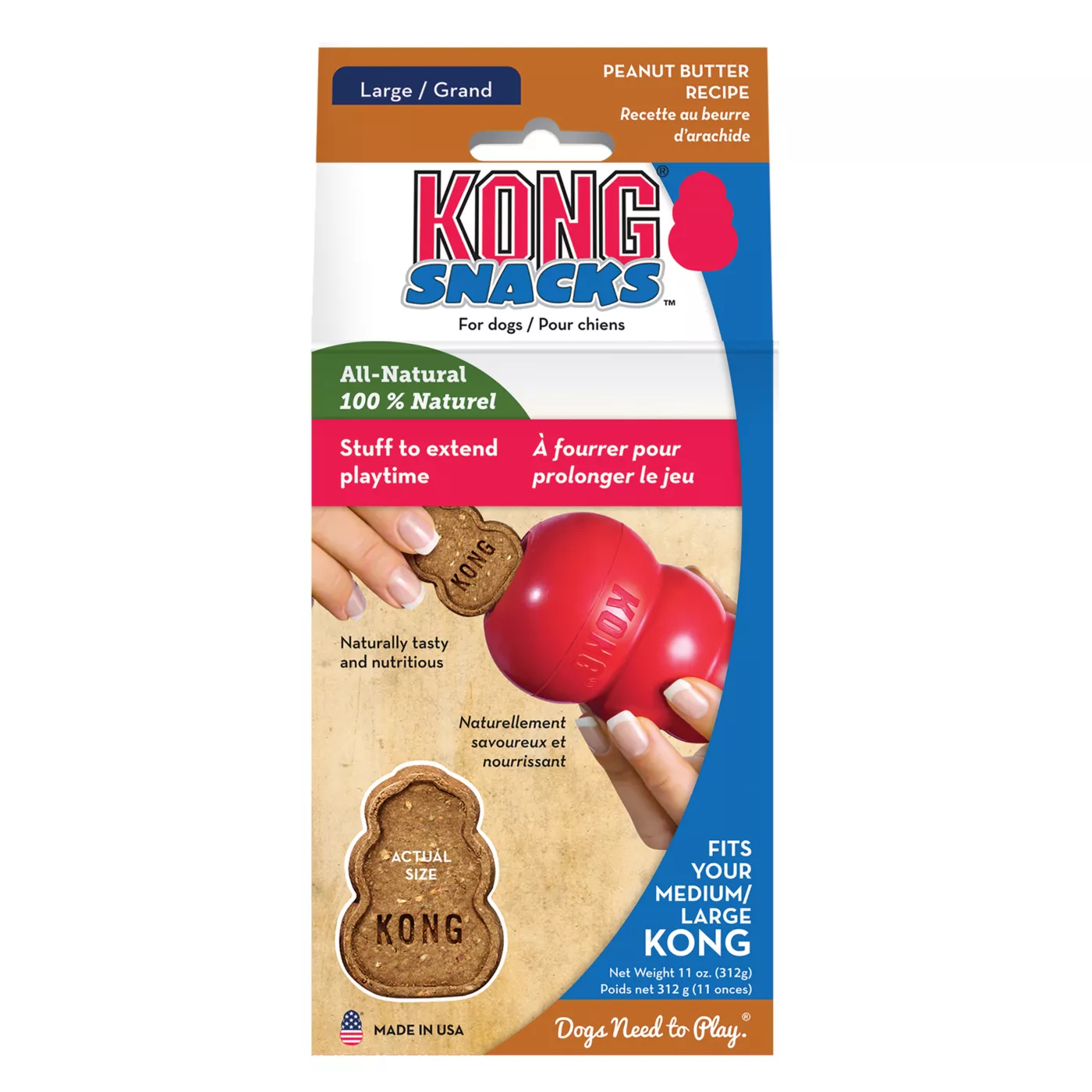 KONG Snacks Peanut Butter Dog Treat