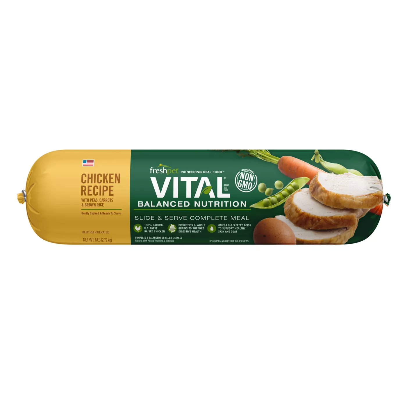 Freshpet Vital Balanced Nutrition Chicken Adult Dog Food