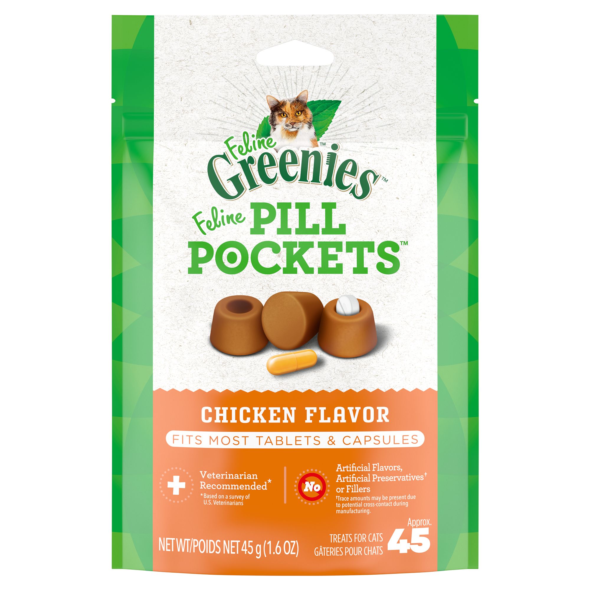 Greenies Feline Pill Pockets Cat Treats 