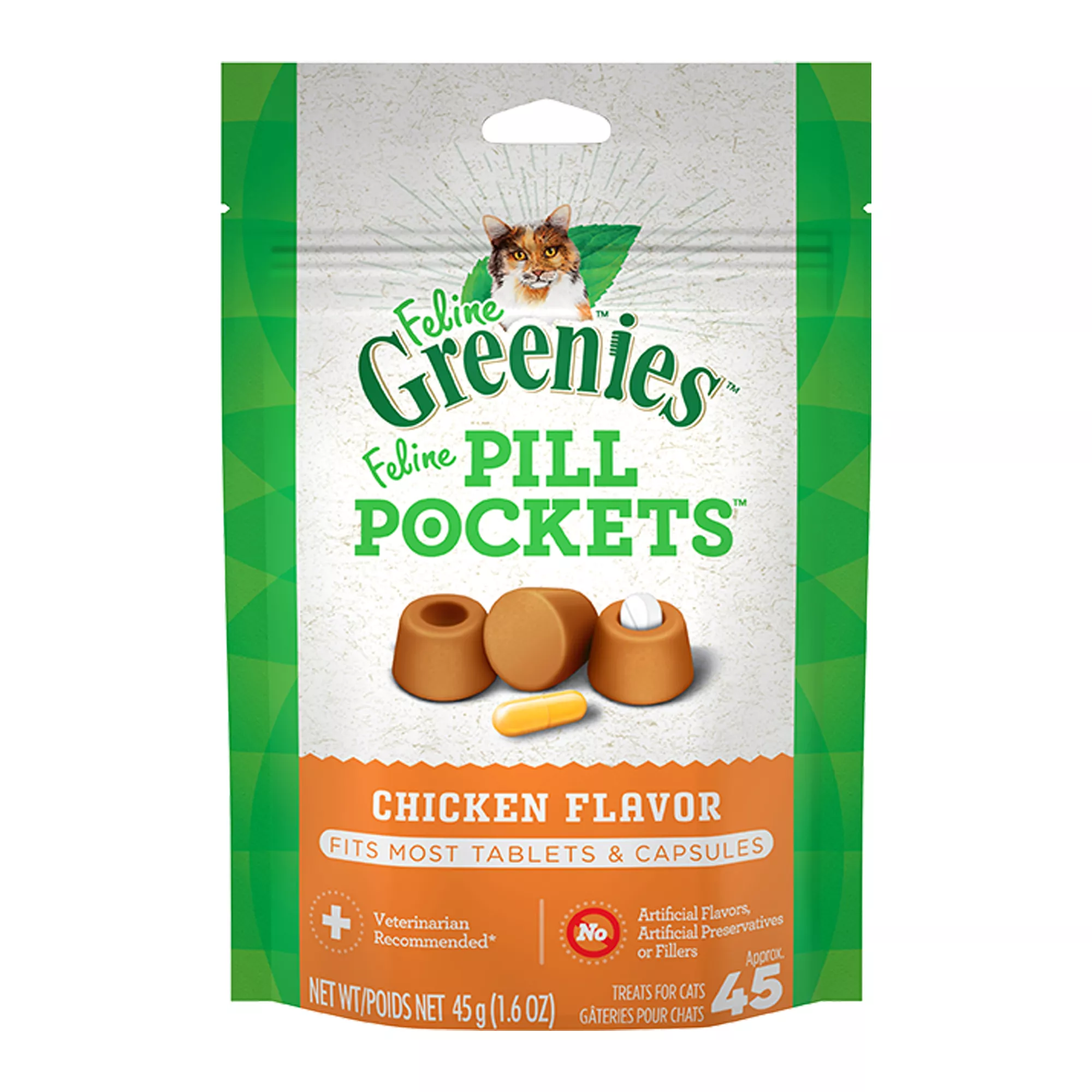 Greenies Feline Pill Pockets Cat Treats - Chicken