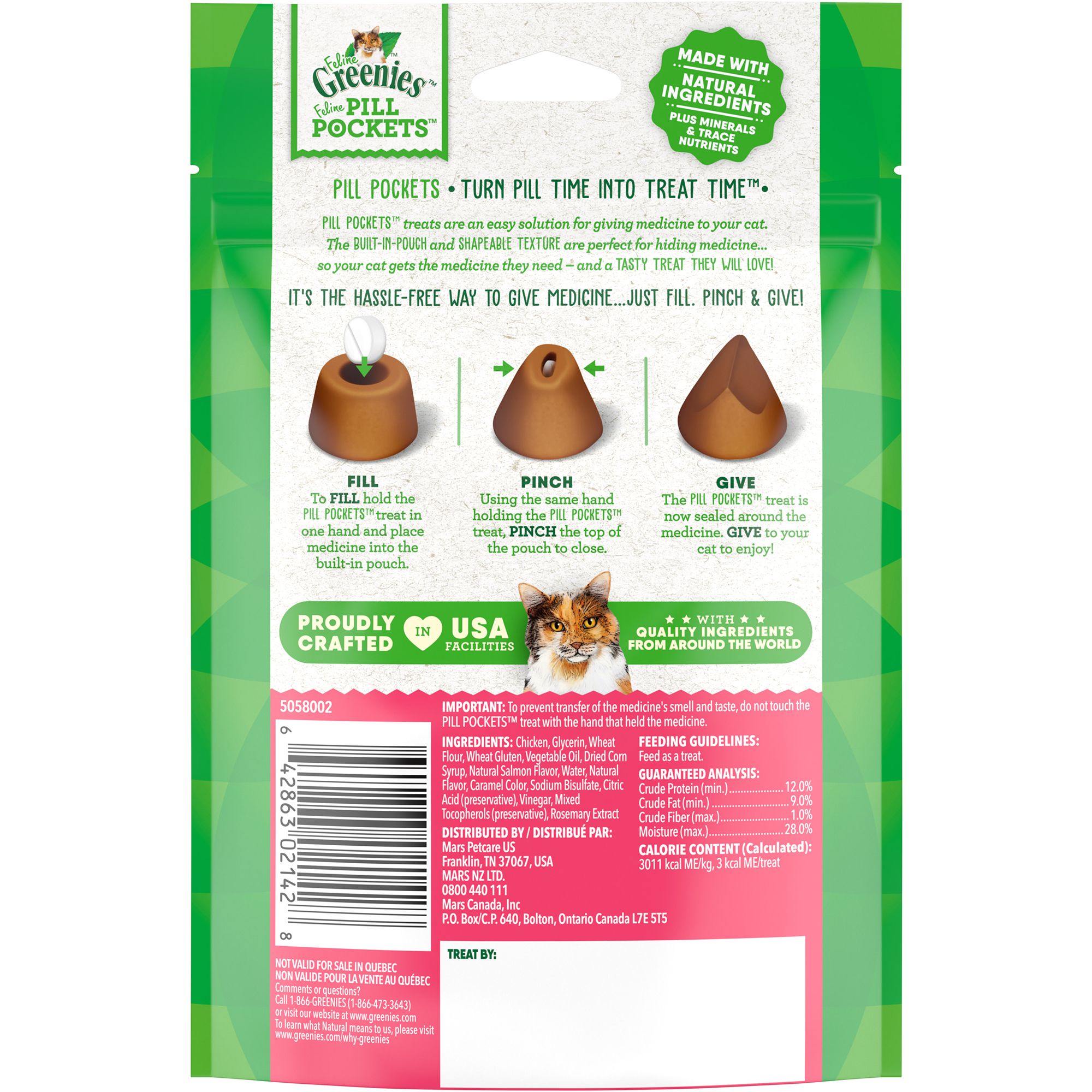 feline greenies pill pockets cat treats