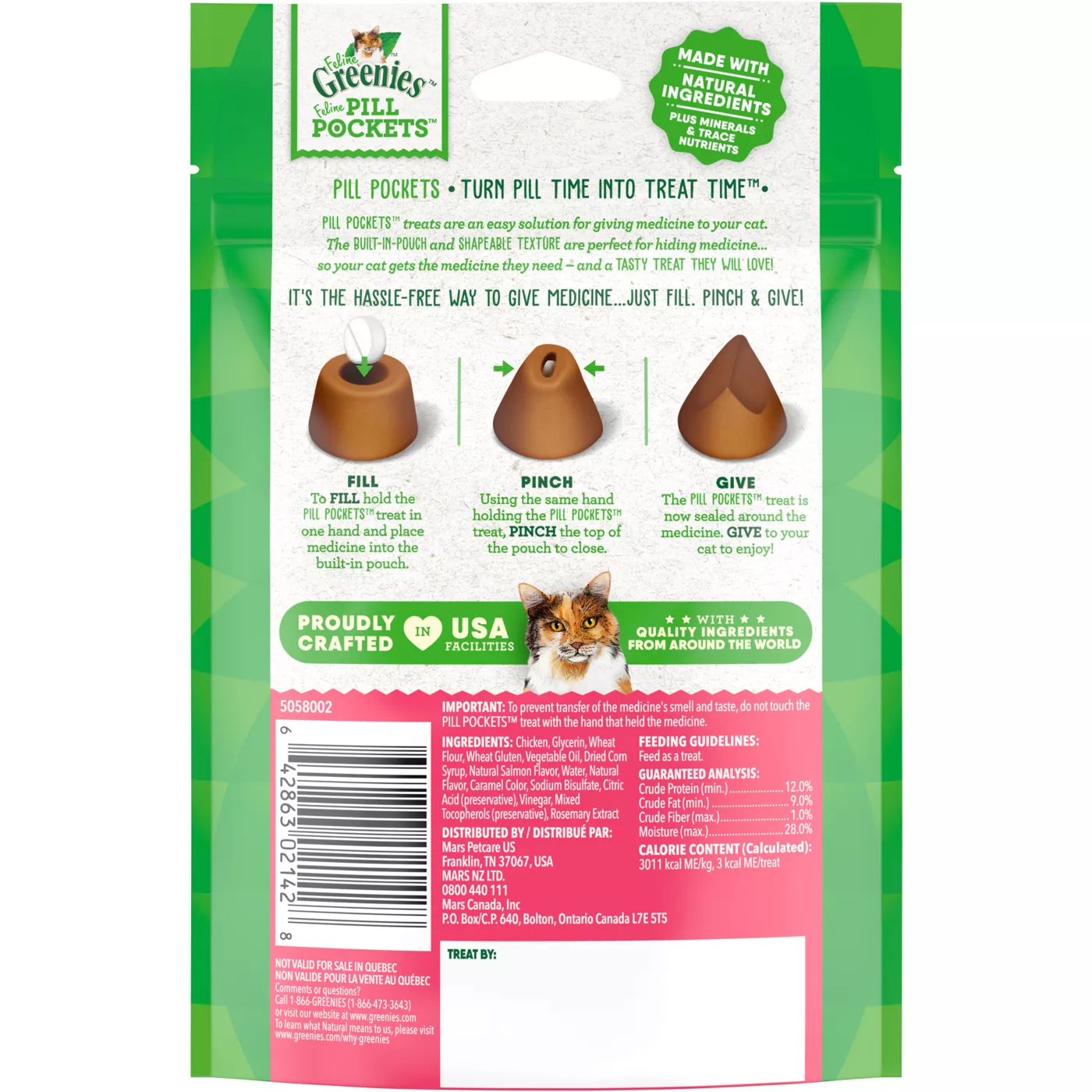 Greenies Feline Pill Pockets Cat Treats Salmon